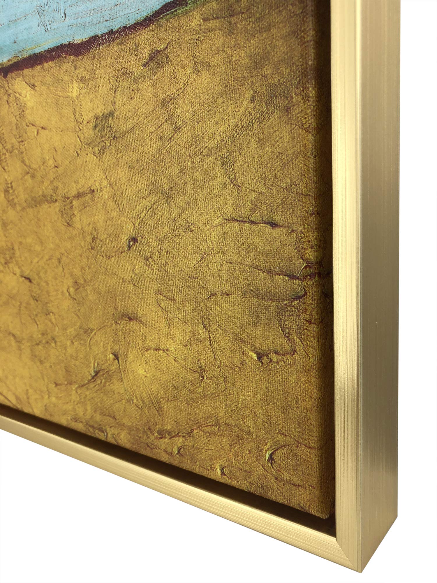 Wieco Art Framed Art Sunflower Large Canvas Prints Wall Art By Vincent Van Gogh Oil Paintings Framed Canvas Wall Art For Living