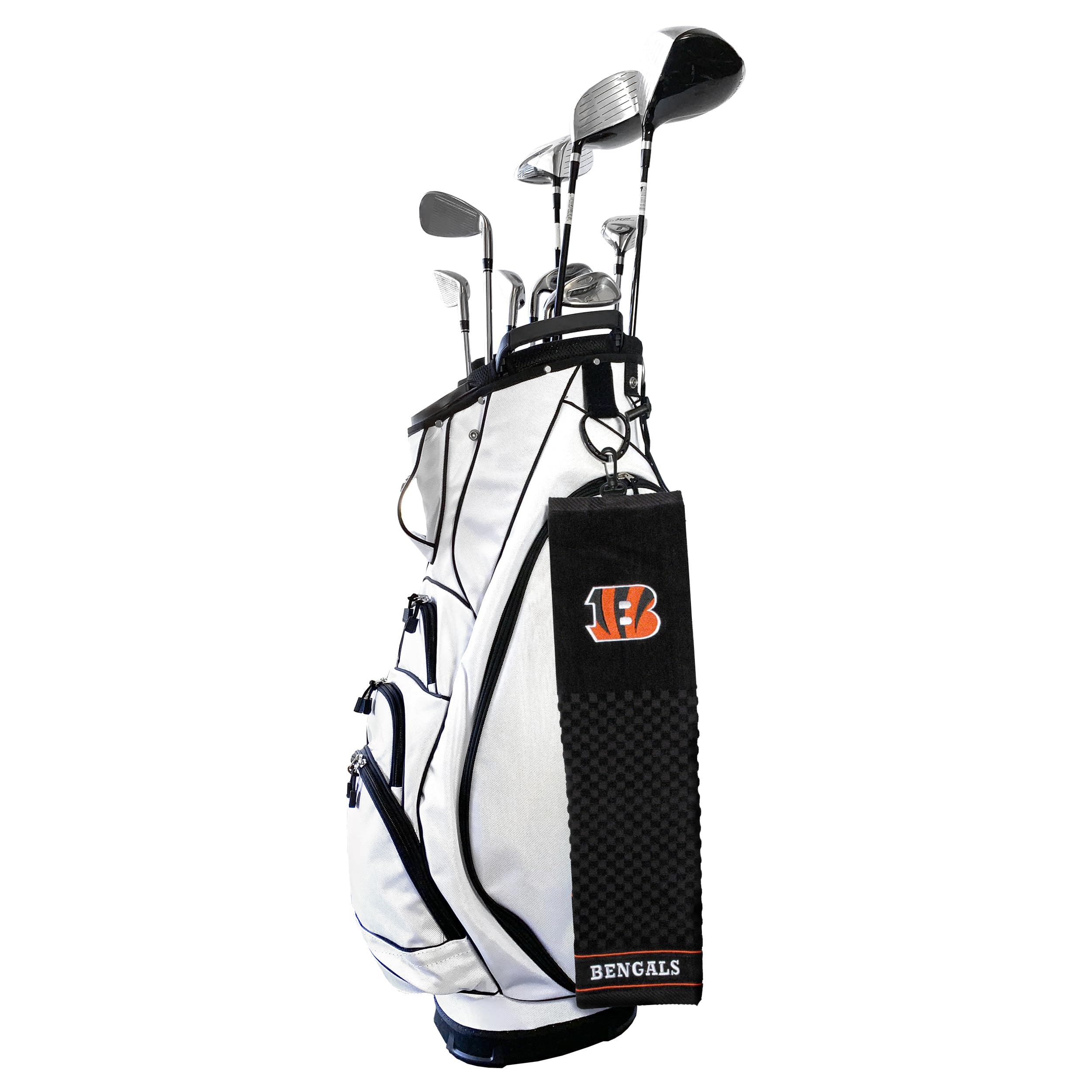 Team Golf Nfl Cincinnati Bengals Embroidered Golf Towel Embroidered Golf Towel, Checkered Scrubber Design, Embroidered Logo