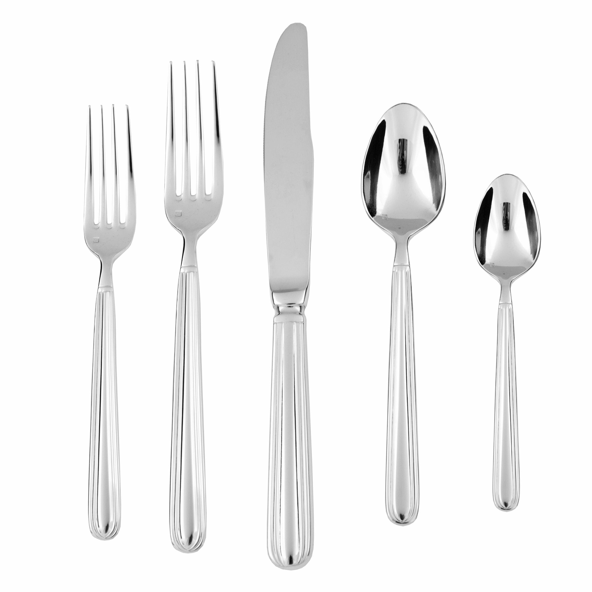 Fortessa Metropolitan 18/10 Stainless Steel Flatware Dessert/Oval Soup Spoon, Set Of 12