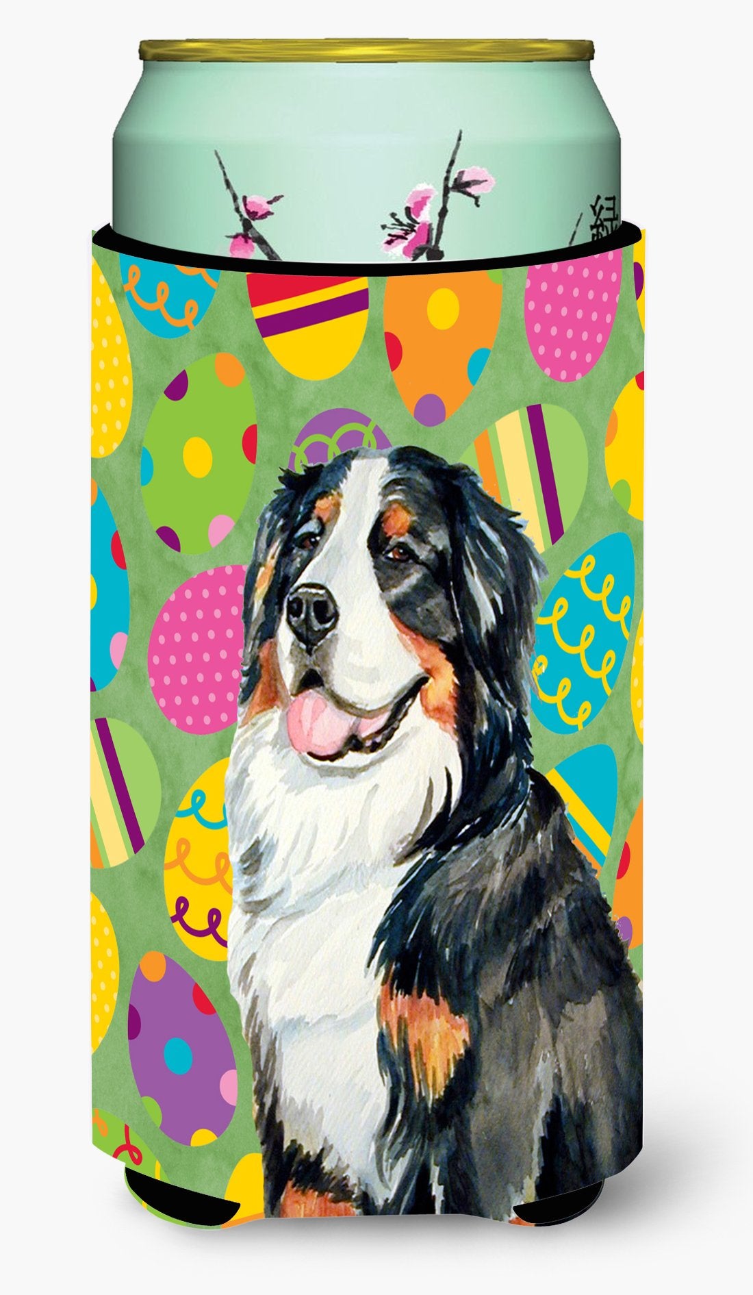 Bernese Mountain Dog Easter Eggtravaganza  Tall Boy Beverage Insulator Beverage Insulator Hugger