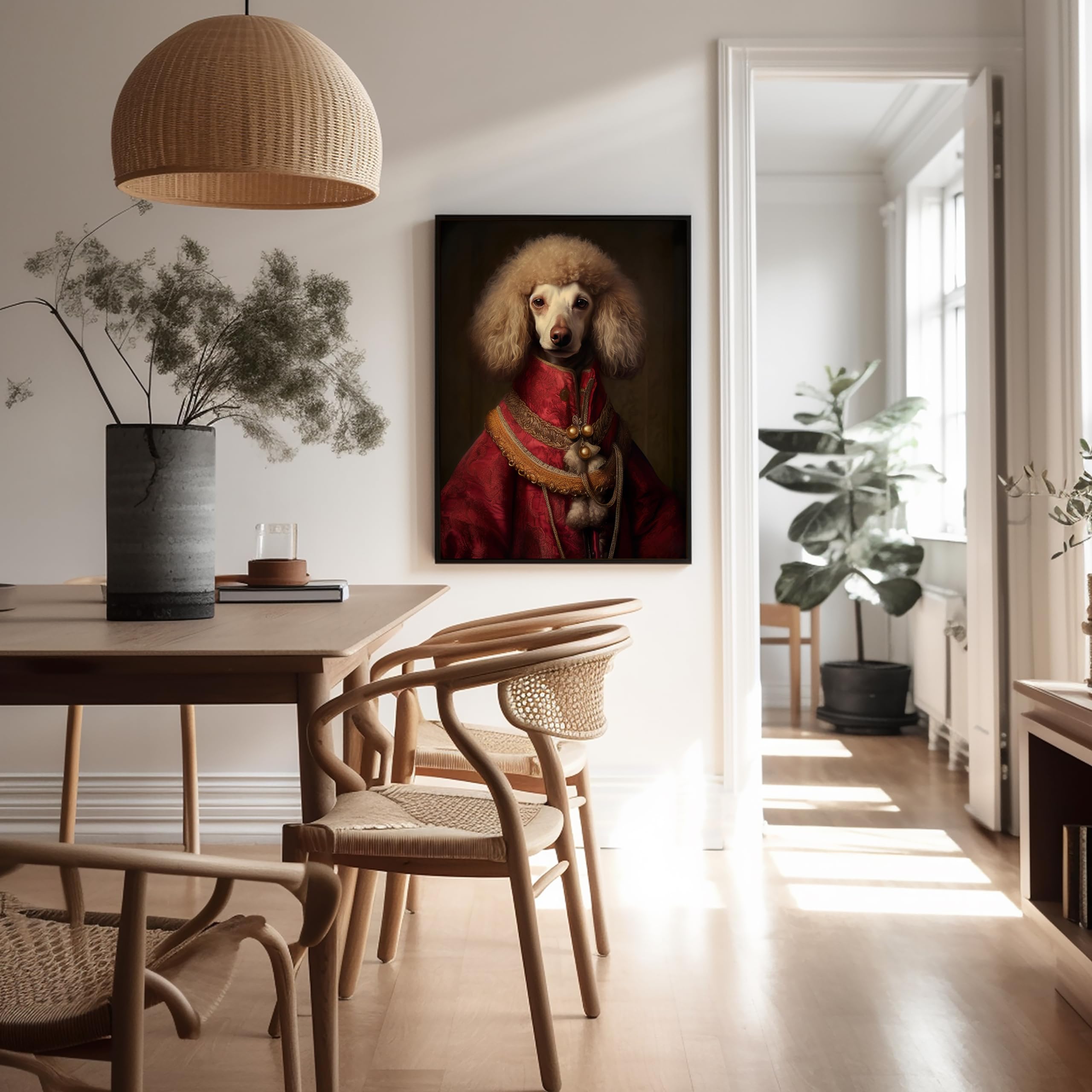 Poster Master Aristocratic Poodle Poster - Dog Print - Renaissance Art - Dog Breed Art - Gift For Men, Women & Animal Lover - Fu