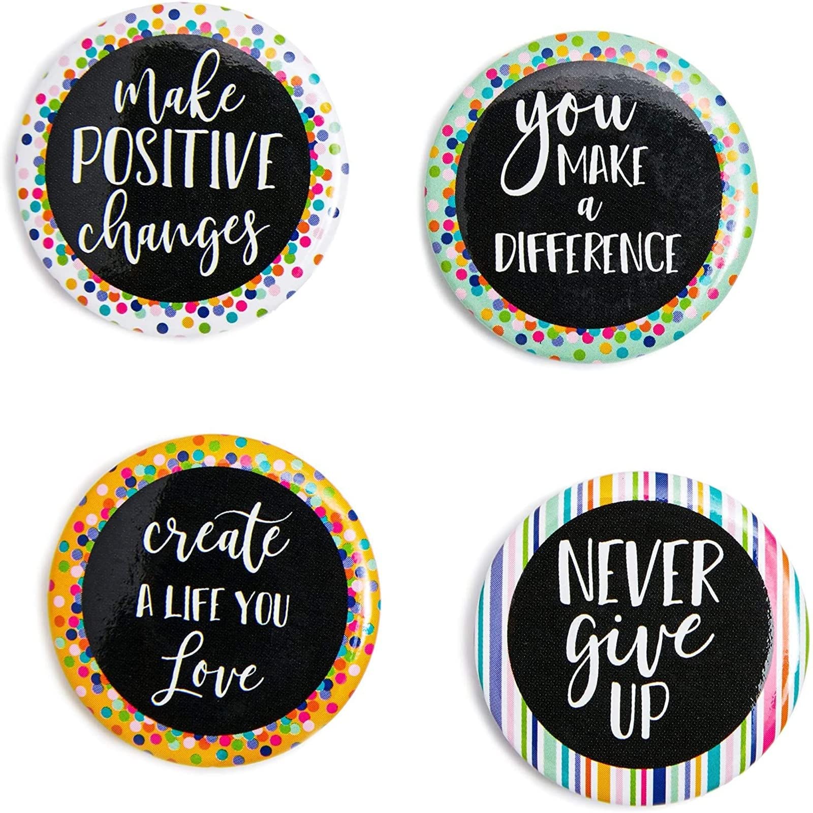 Inspirational Refrigerator Magnets Motivational Quote for Classroom  Locker  Fridge  Whiteboard  1.2 Inch  18 Pack