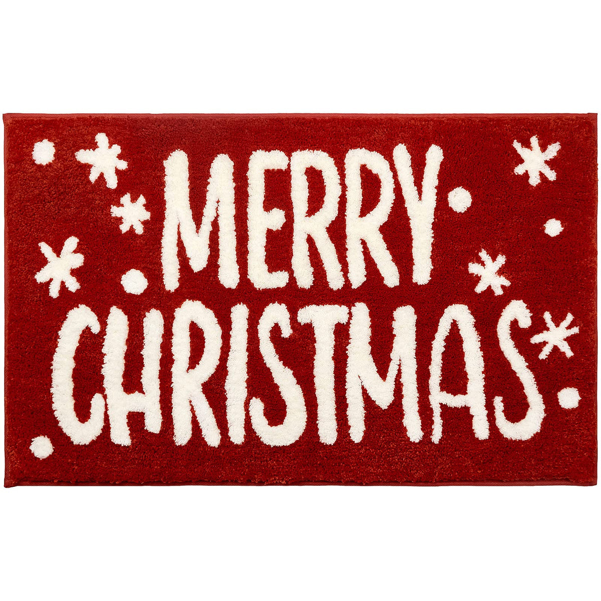 Nymphia Christmas Bath Mat, Christmas Bathroom Decor, Red Bathroom Rugs, Extra Soft And Absorbent Microfiber Cute Holiday Decora