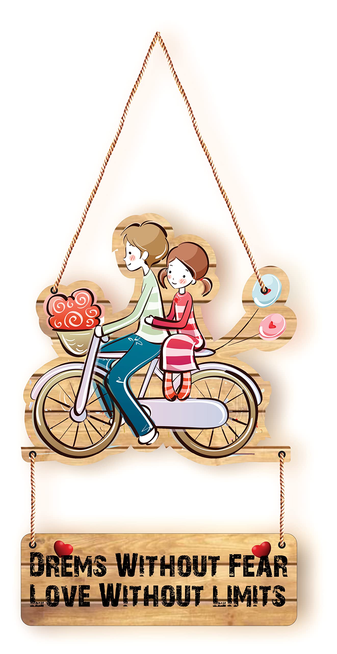 Aps Art Plus Store Couple Wall Decorative Hanging, Love Quote Wall Hanging For Room Wall Decor, Wall Hanging For Room, Multicolo