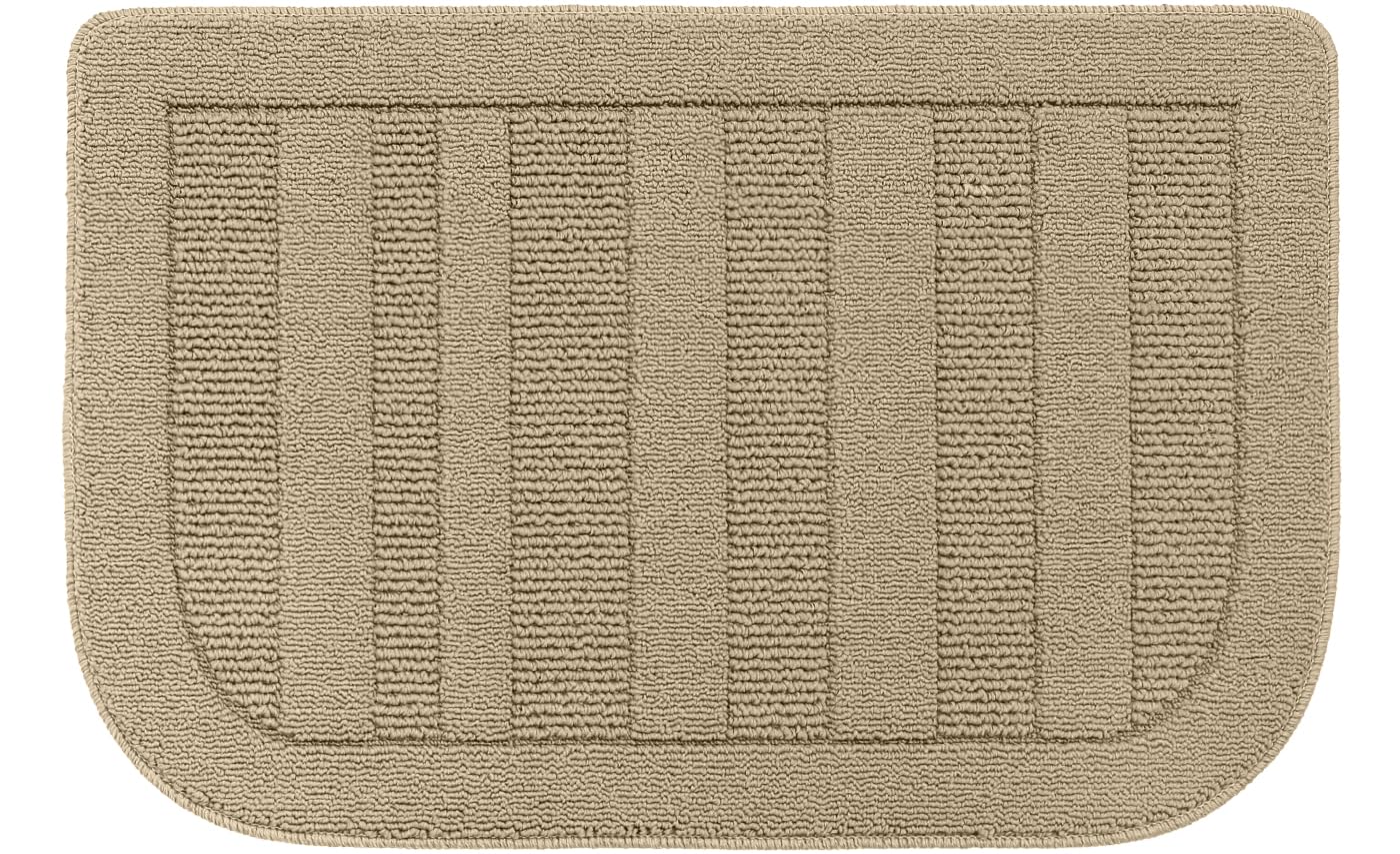 BEQHAUSE 24x36 Inch Kitchen Rug Mats, Durable Anti-Slip Absorbent Dirt-Resistant Kitchen Rug Pet Mat Machine Washable (Beige)