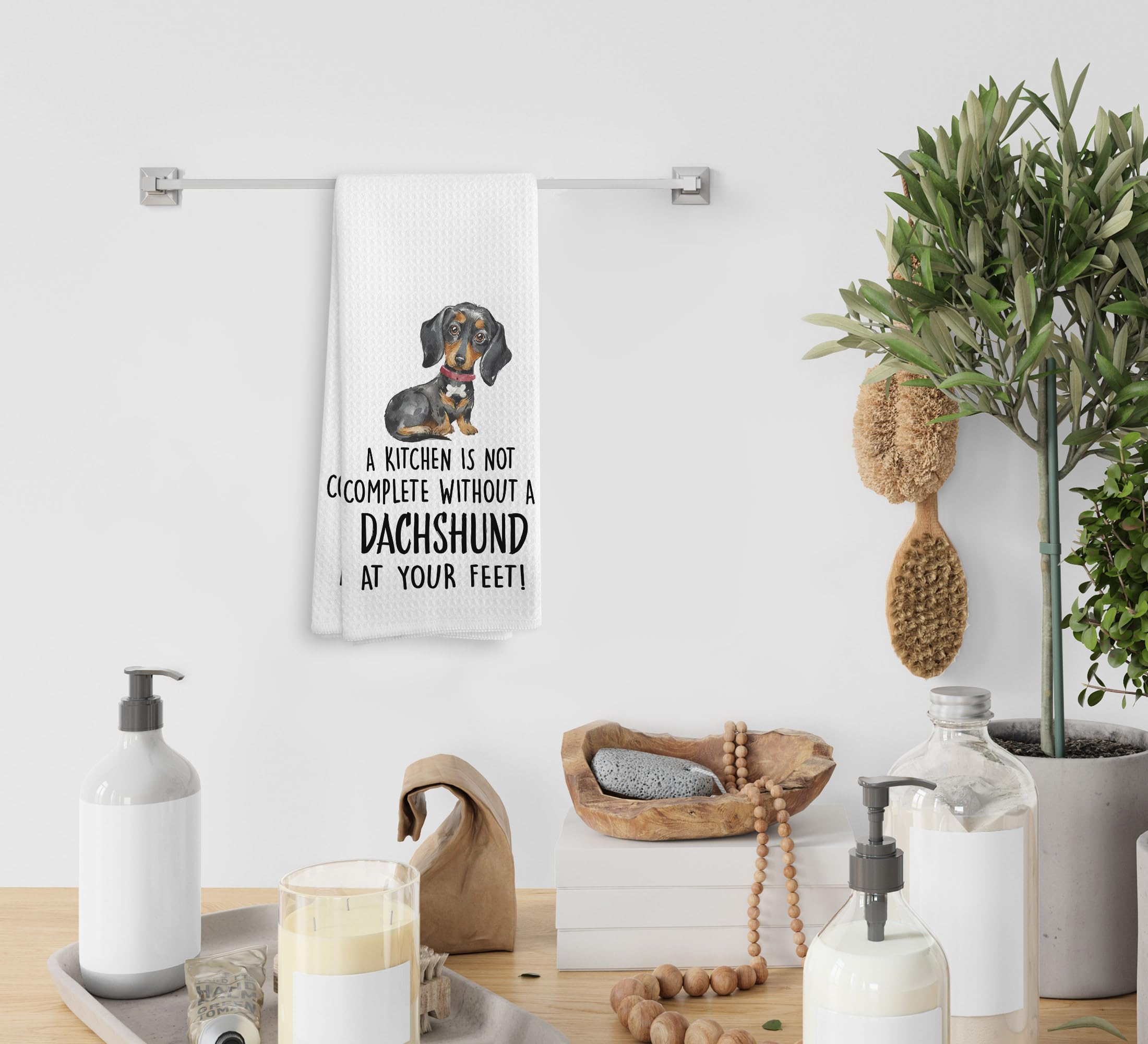 NOQL Dachshund Kitchen Towels and Dishcloths, Dachshund Gifts for Women, Dachshund Decor, Wiener Dog Gifts for Women, Dog Gifts