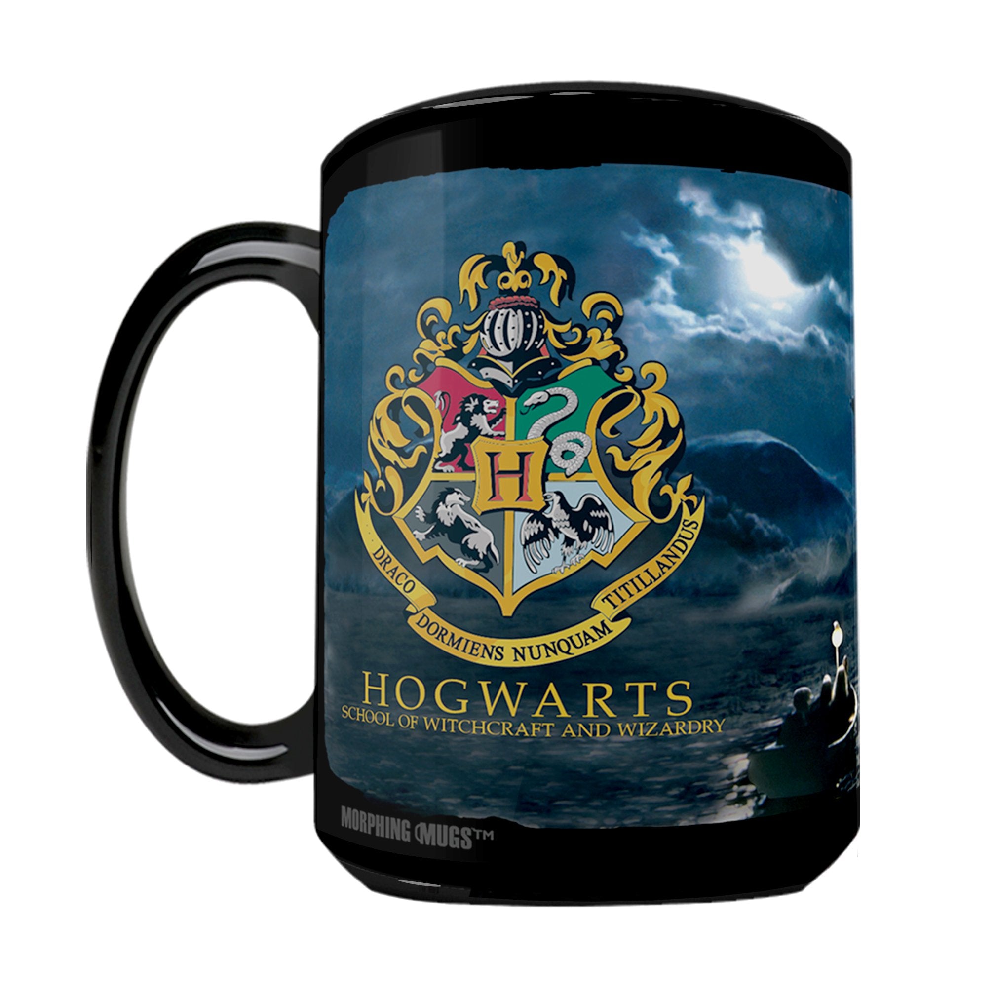 Morphing Mugs Harry Potter Crest Heat Sensitive 16 oz Ceramic Mug - Full Image Revealed with Hot Liquid