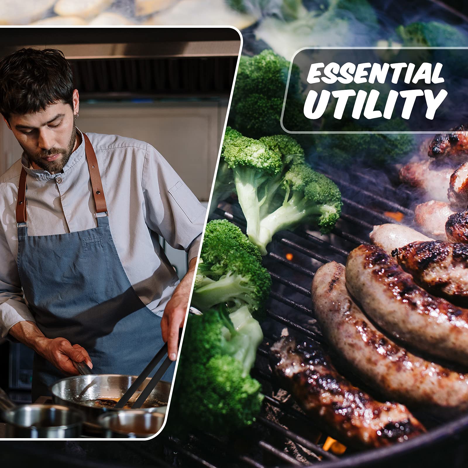 Silicone Trivet Tongs 11.8 Inch Non-Stick Silicone Food Tongs Kitchen Cooking Tongs Heat Resistant Barbecue Grilling Tongs For P