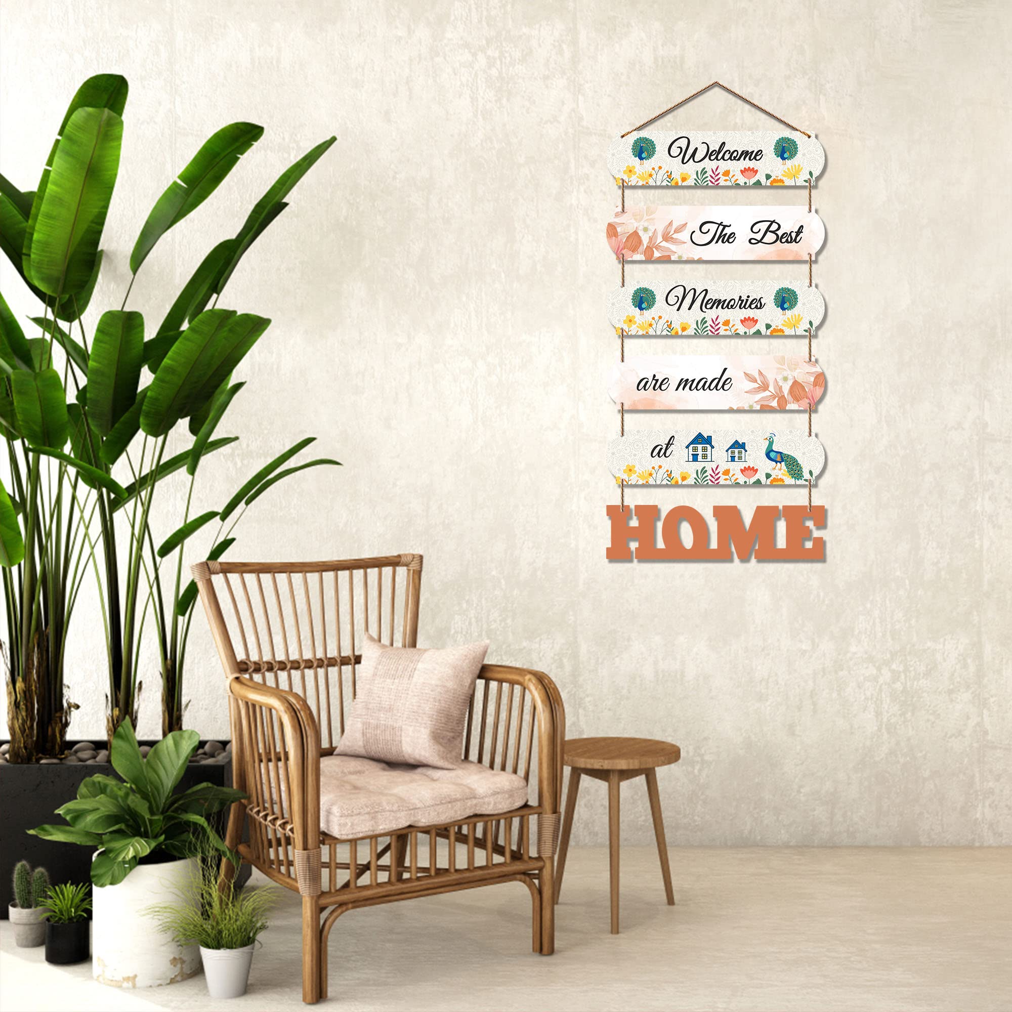 Artvibes Home Quote Decorative Wall Art MDF Wooden Hanger for Living Room | Bedroom | Gifts | Wood Hangers Decoration | Modern D