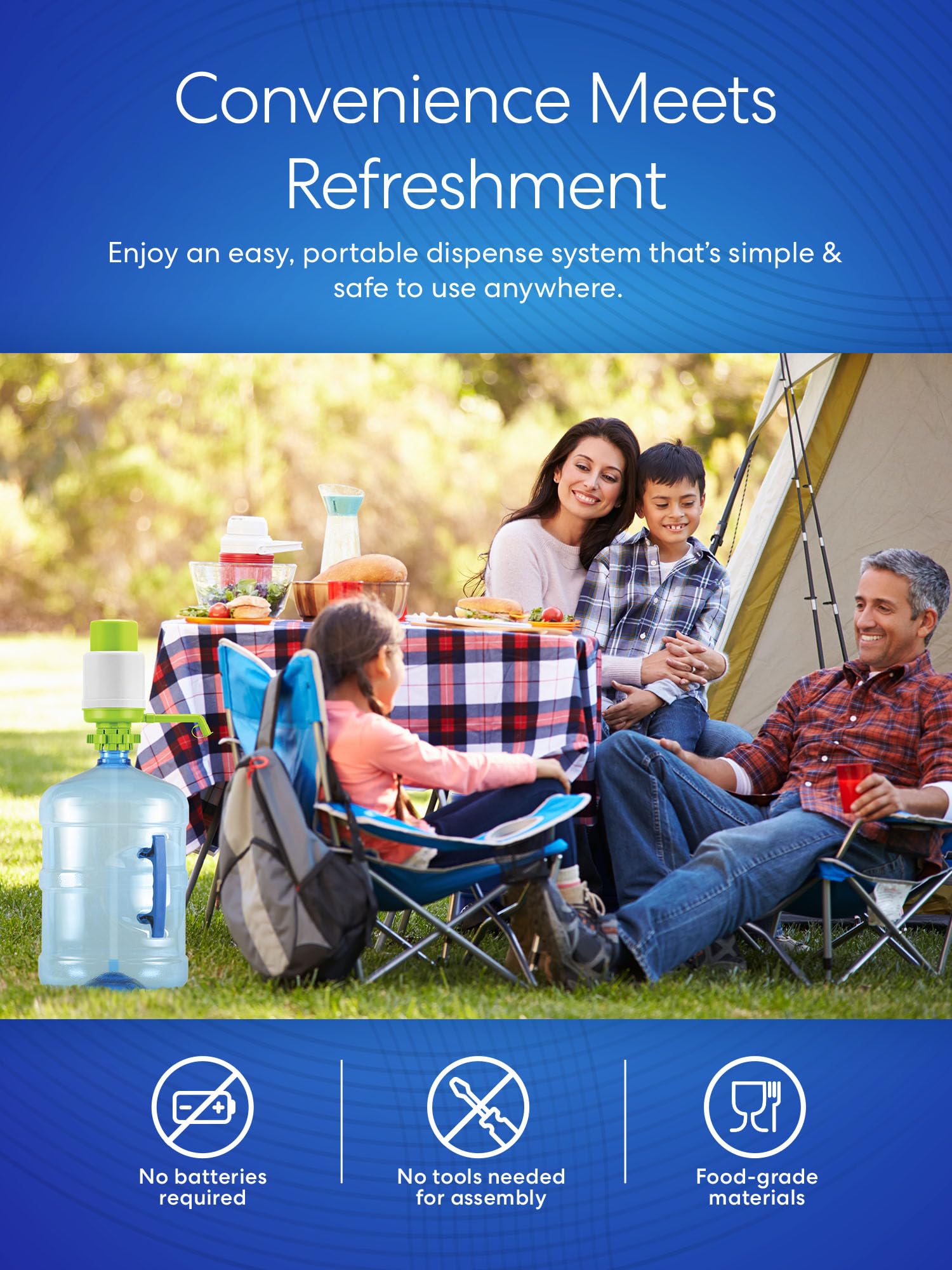 Brio Universal Manual Drinking Water Pump (Green)