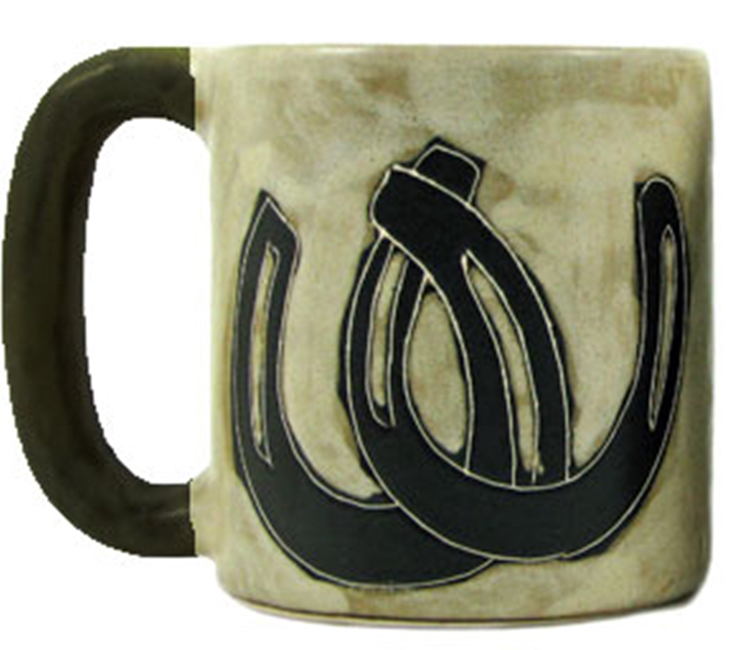 Mara Stoneware Mug - Horseshoes- 16 Oz