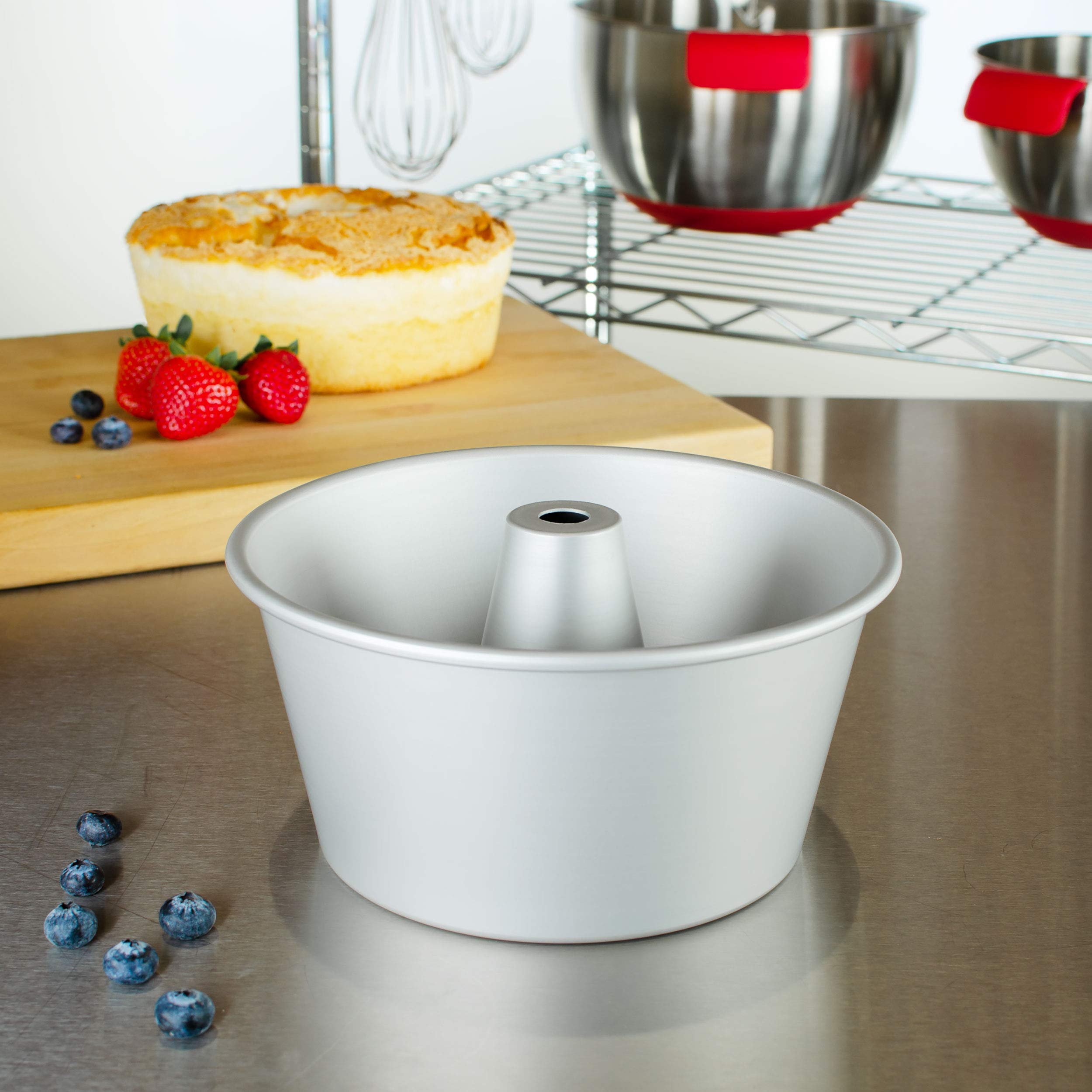 Fat Daddio's PAF-8375 Anodized Aluminum Angel Food Cake Pan  8 Inch