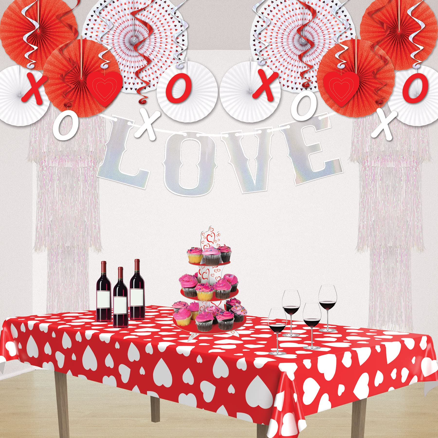 Beistle 3-Tier Shimmering Opalescent Chandelier Pack Of 2