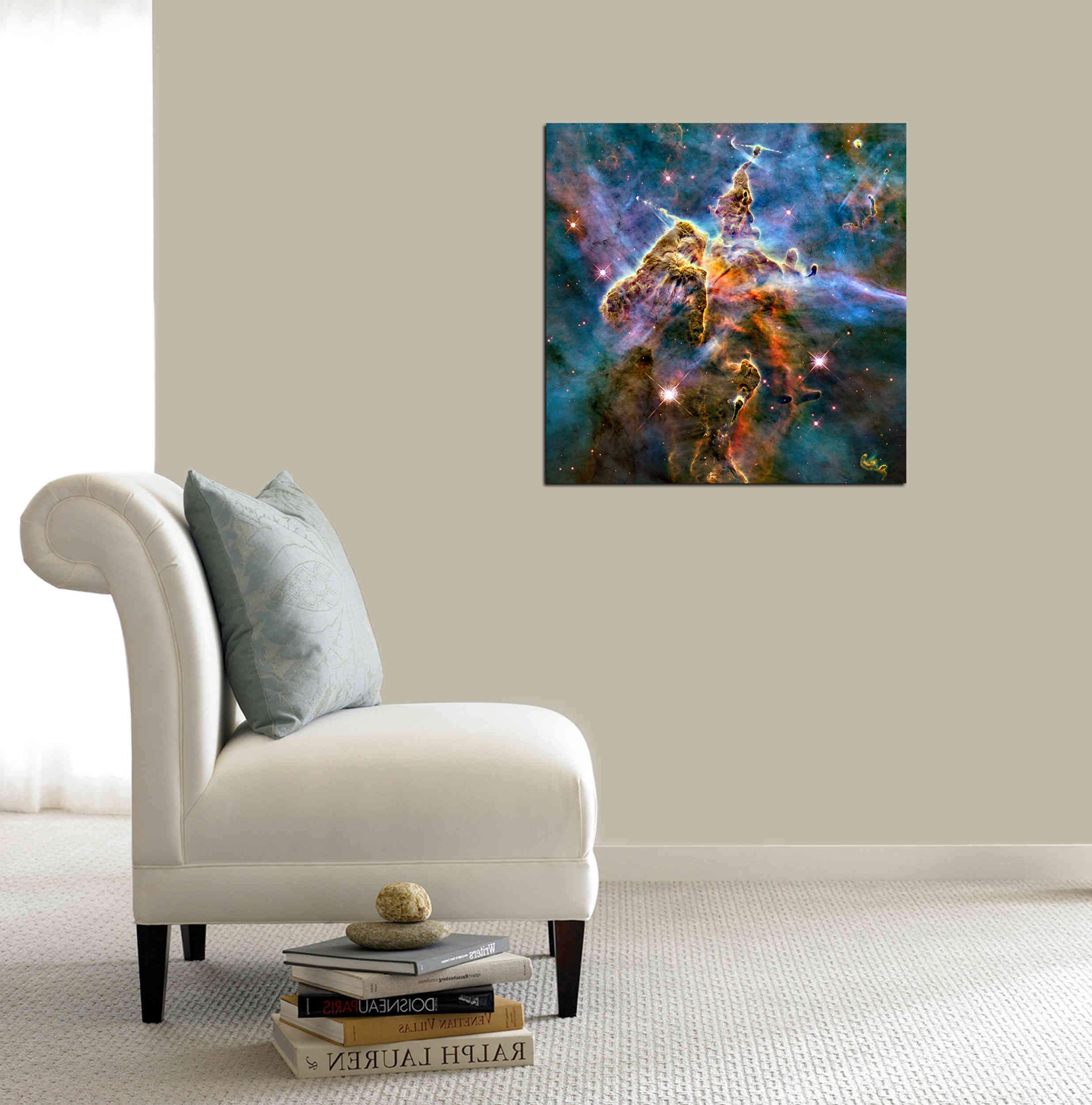 Epic Graffiti Mystic Mountain Canvas Wall Art, 18" x 18", Multicolor, Model EPIC-CA1818202