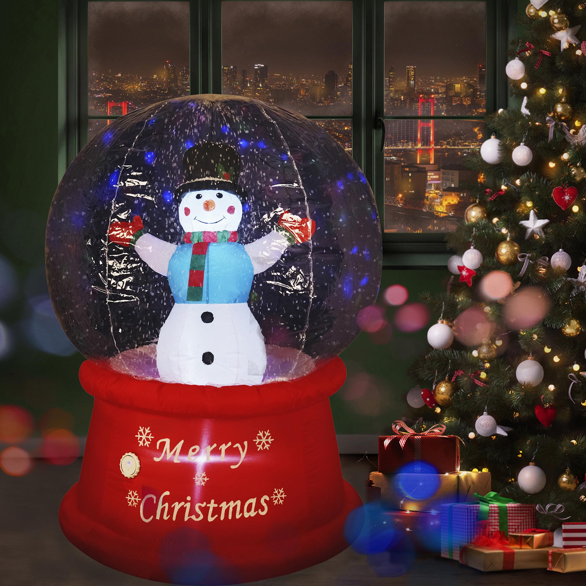 13 FT 2024 New Christmas Archway Inflatable Outdoor Decoration Large Candy Arch Santa Claus Snowman Xmas Tree Pink Blow Ups for 