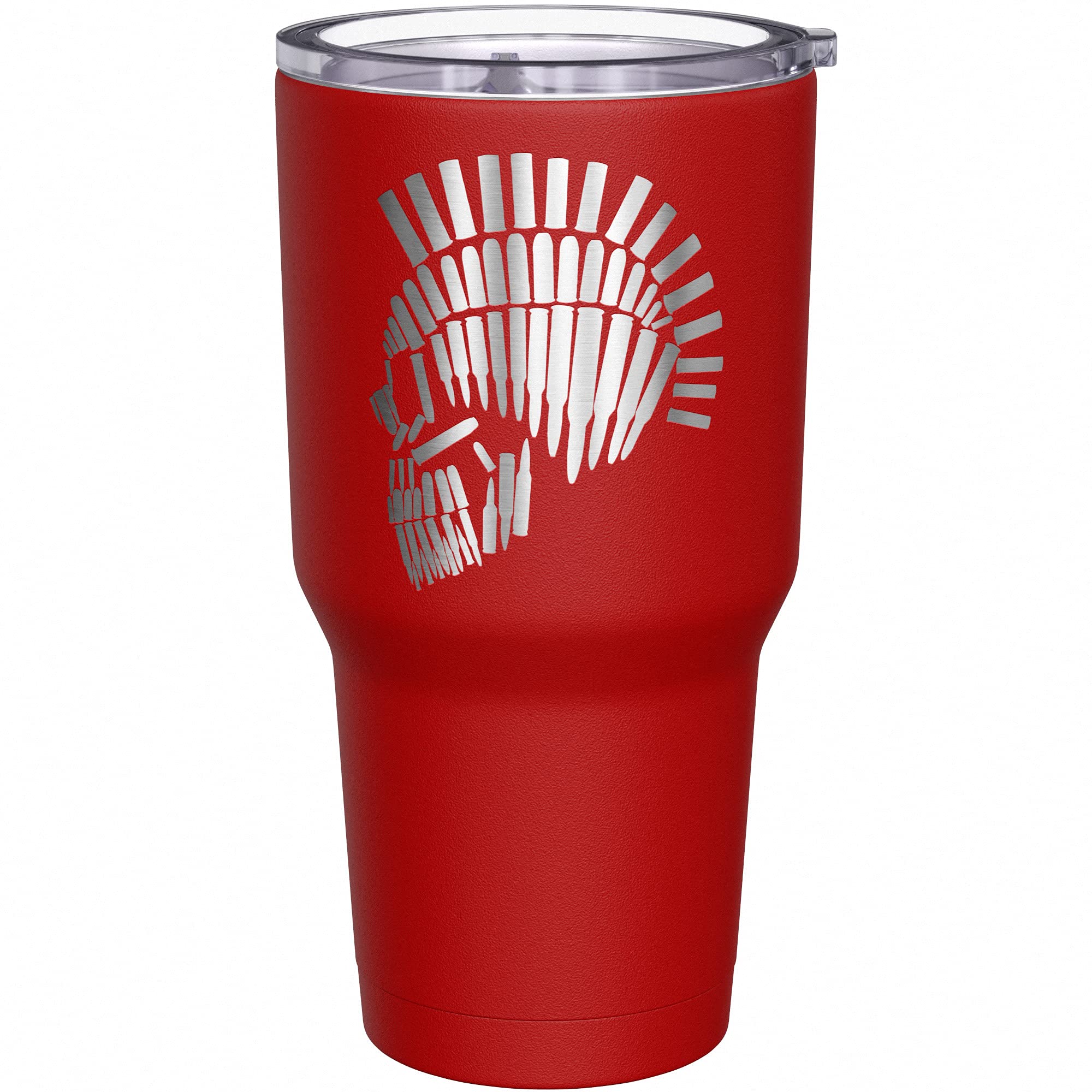 We The People Holsters - Ammo Spartan - Coffee Tumbler - American Flag Coffee Travel Mug - Engraved Tumbler - Double Insulated Tumbler - 30 oz