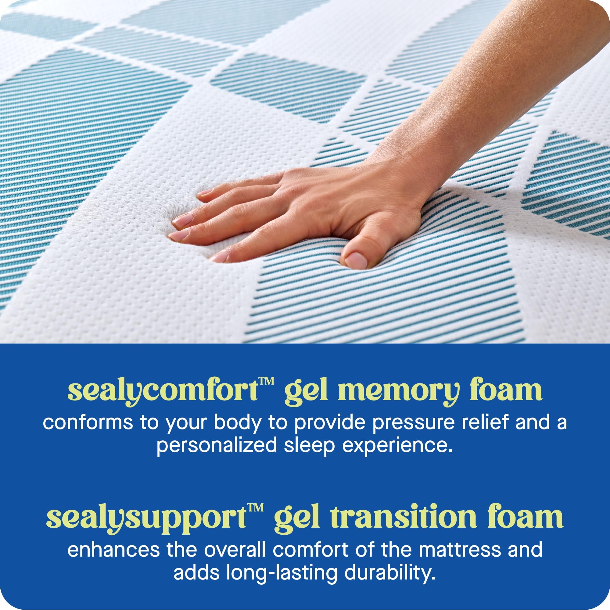 Sealy Dreamlife 10    Foam Mattress-In-A-Box, Full, Sealycomfort Gel Memory Foam, Surface-Guard Technology, 10 Year Limited Warr
