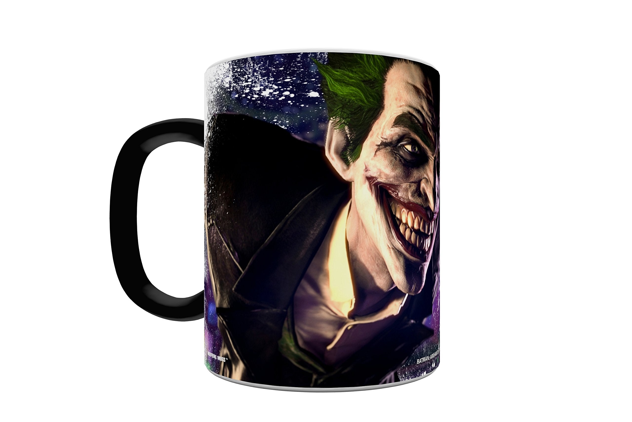 Morphing Mugs DC Comics - Batman - The Joker - Laugh - Arkham Origins - One 11 oz Color Changing Heat Sensitive Ceramic Mug - Im