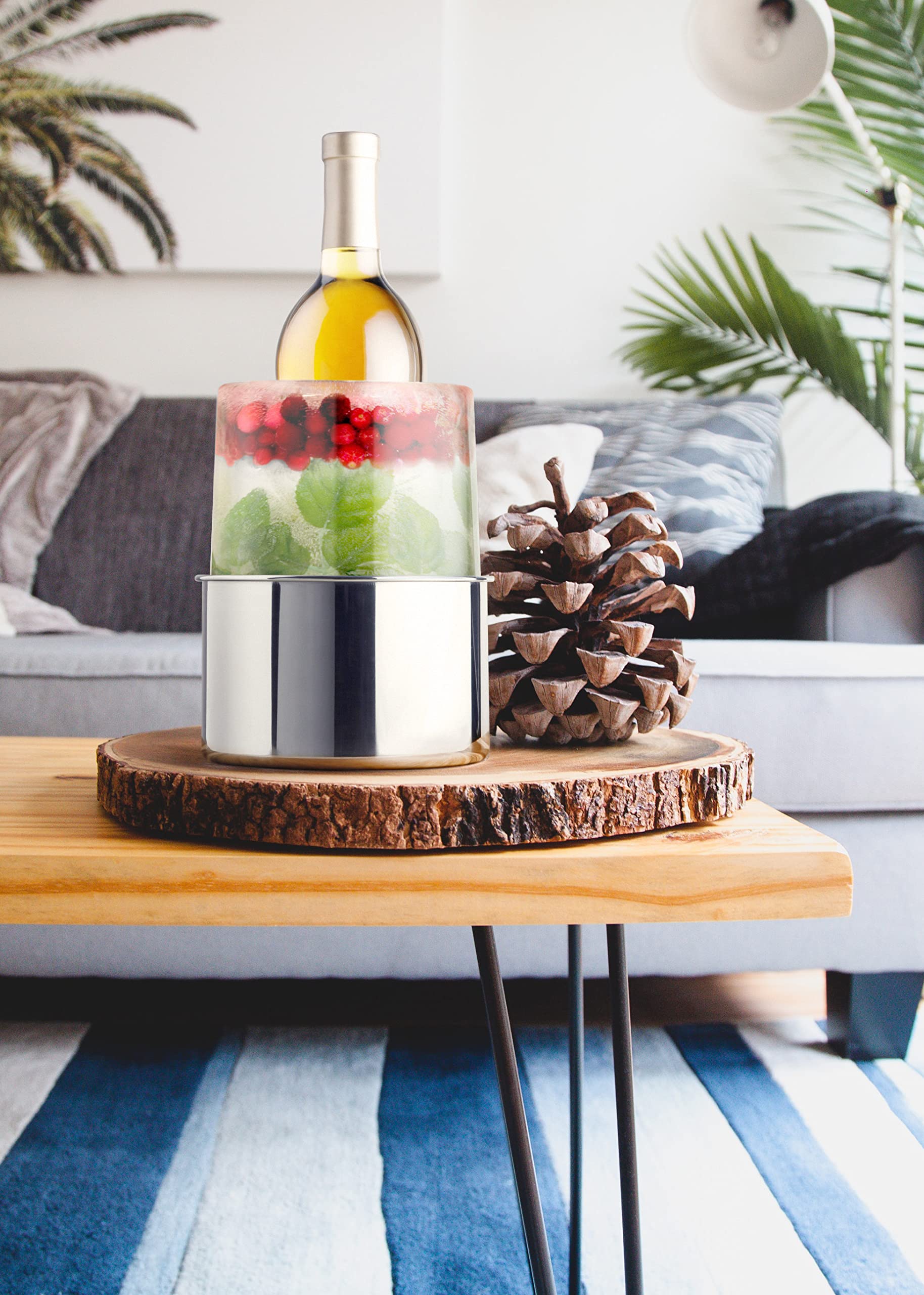 Final Touch Ice Bottle Chiller - Versatile Centerpiece For Special Events - Easy-To-Use And Long-Lasting Chill - Customize For A