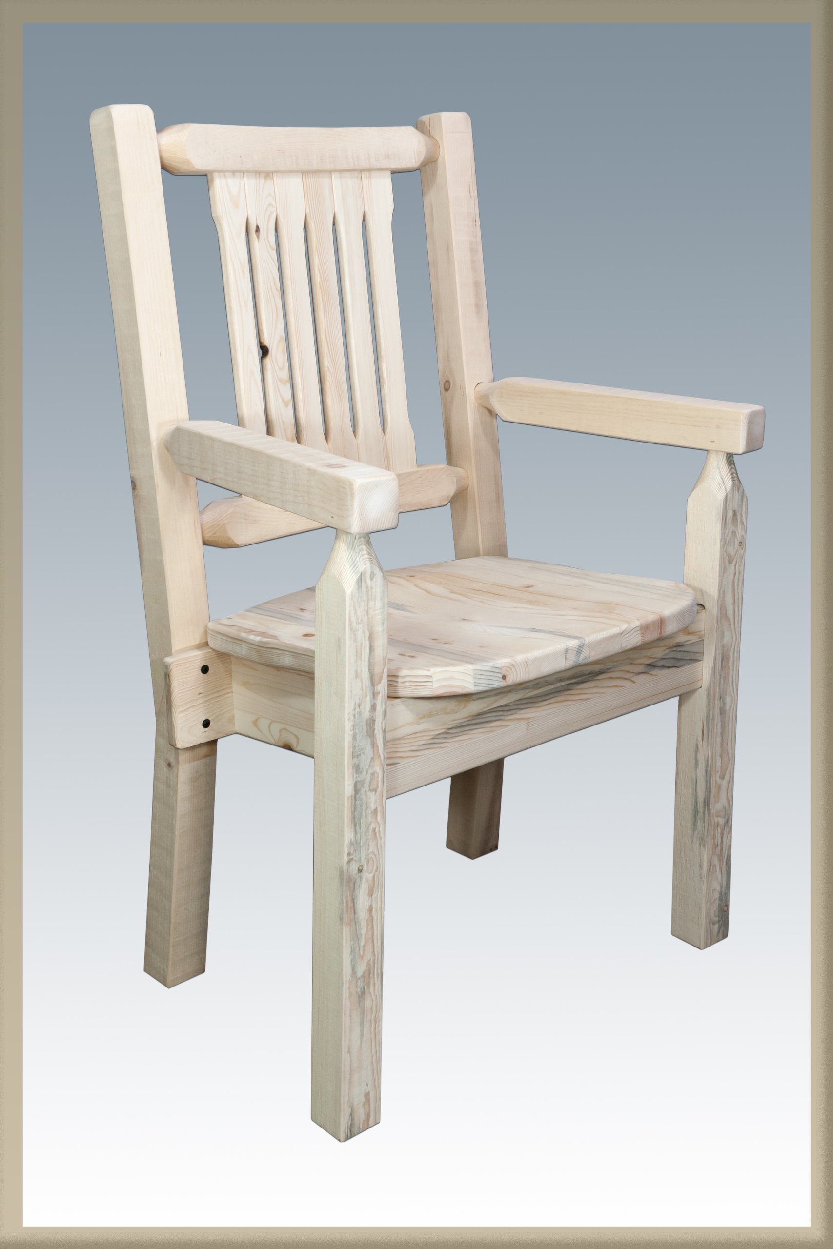 Homestead Collection Captain's Chair  Ready to Finish w/ Ergonomic Wooden Seat