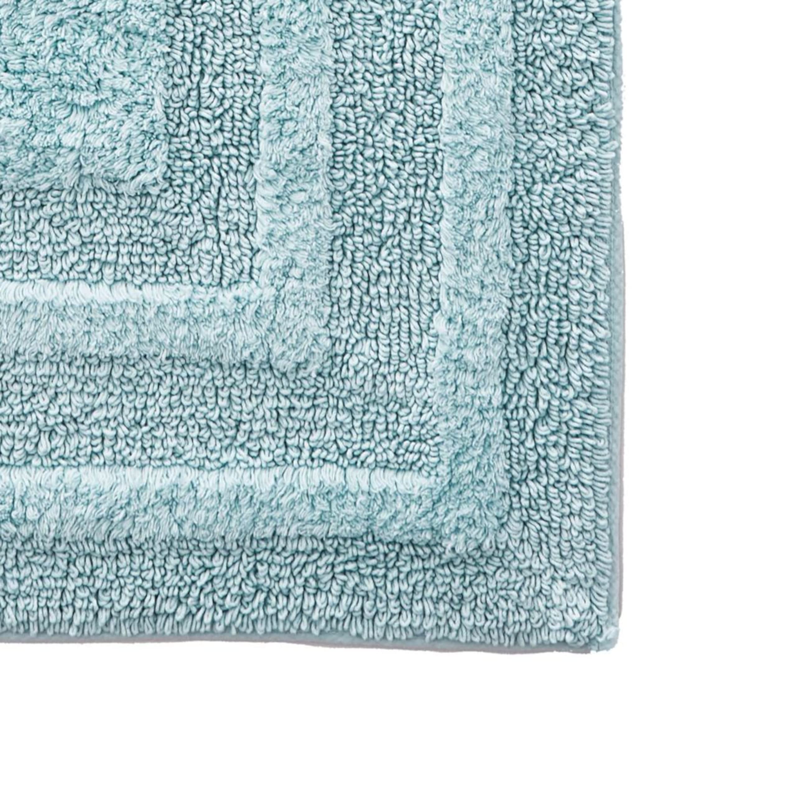 Eddie Bauer - Bathroom Rug Runner, Soft Tufted Cotton Bathroom Decor, Super Absorbent & Quick Dry (Logan Turquoise, 60'' X 22'')