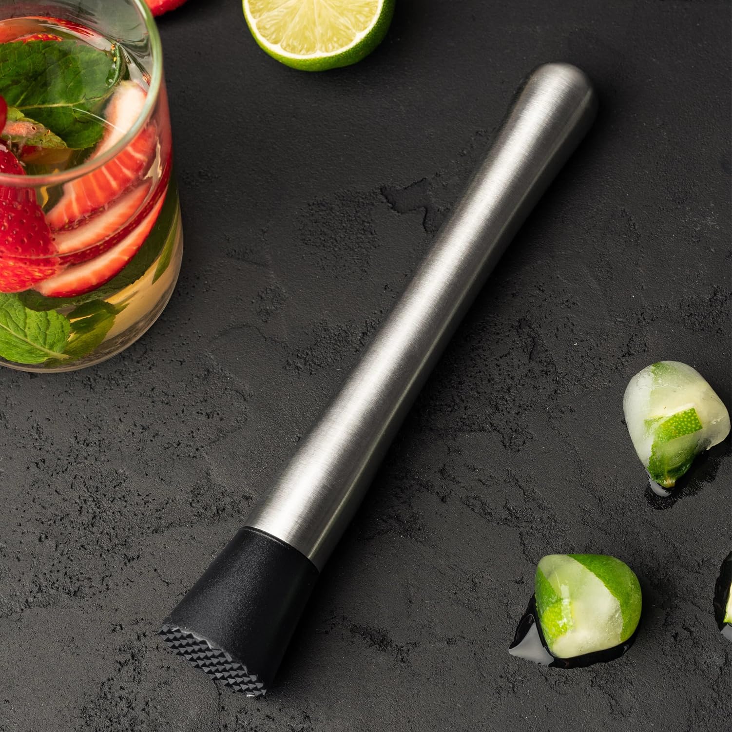Ortarco 10 Inch Stainless Steel Muddler For Cocktails