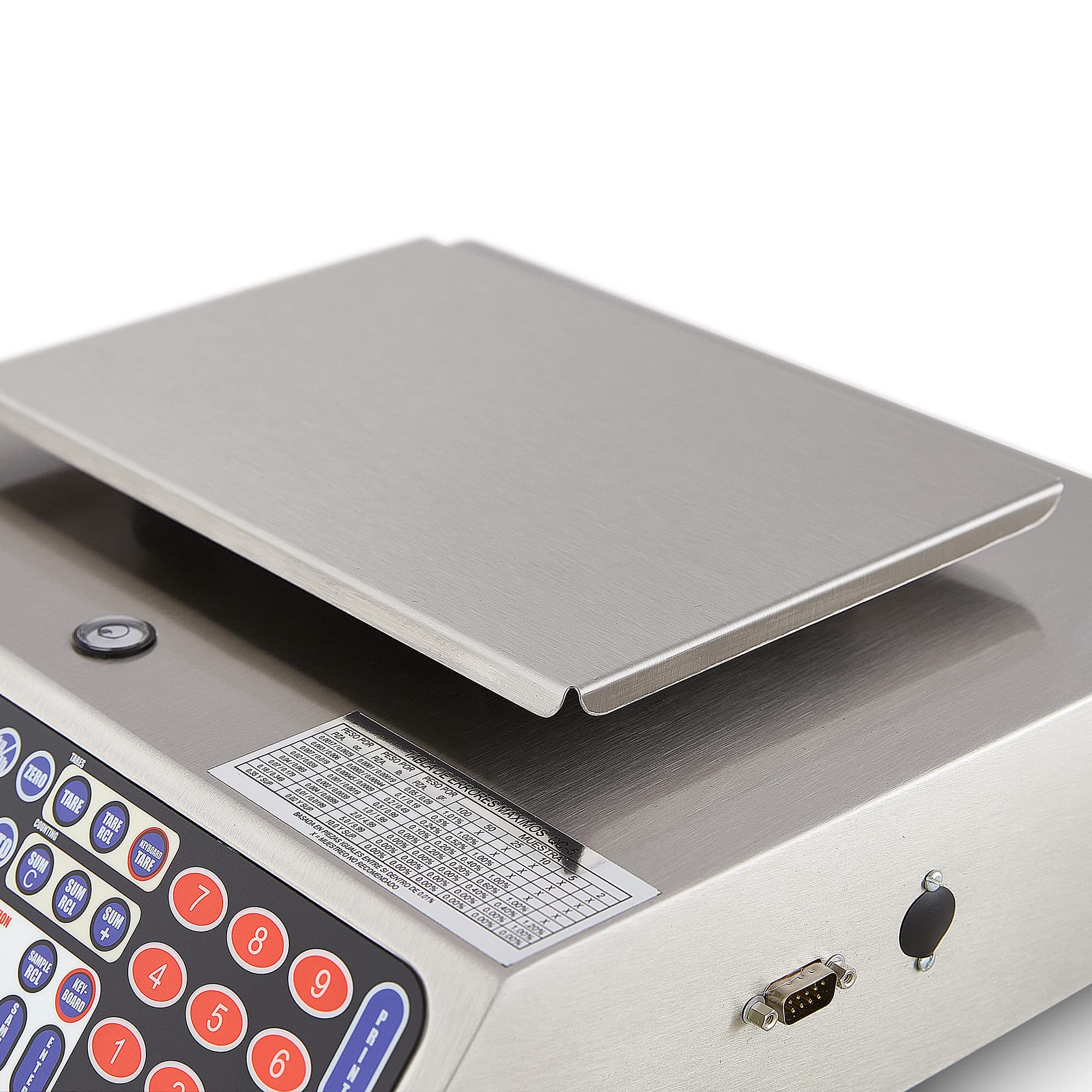 Torrey Qc 5/10 Electronic Tabletop With Lcd Display And Backlight, 10 Lb, 50 Tare Weight Memories,Stainless Steel