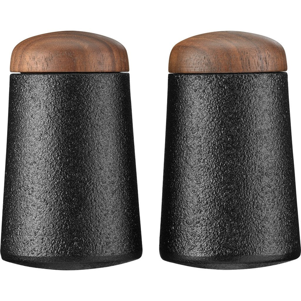 Skeppshult Cast Iron & Walnut Shake Salt & Pepper Set
