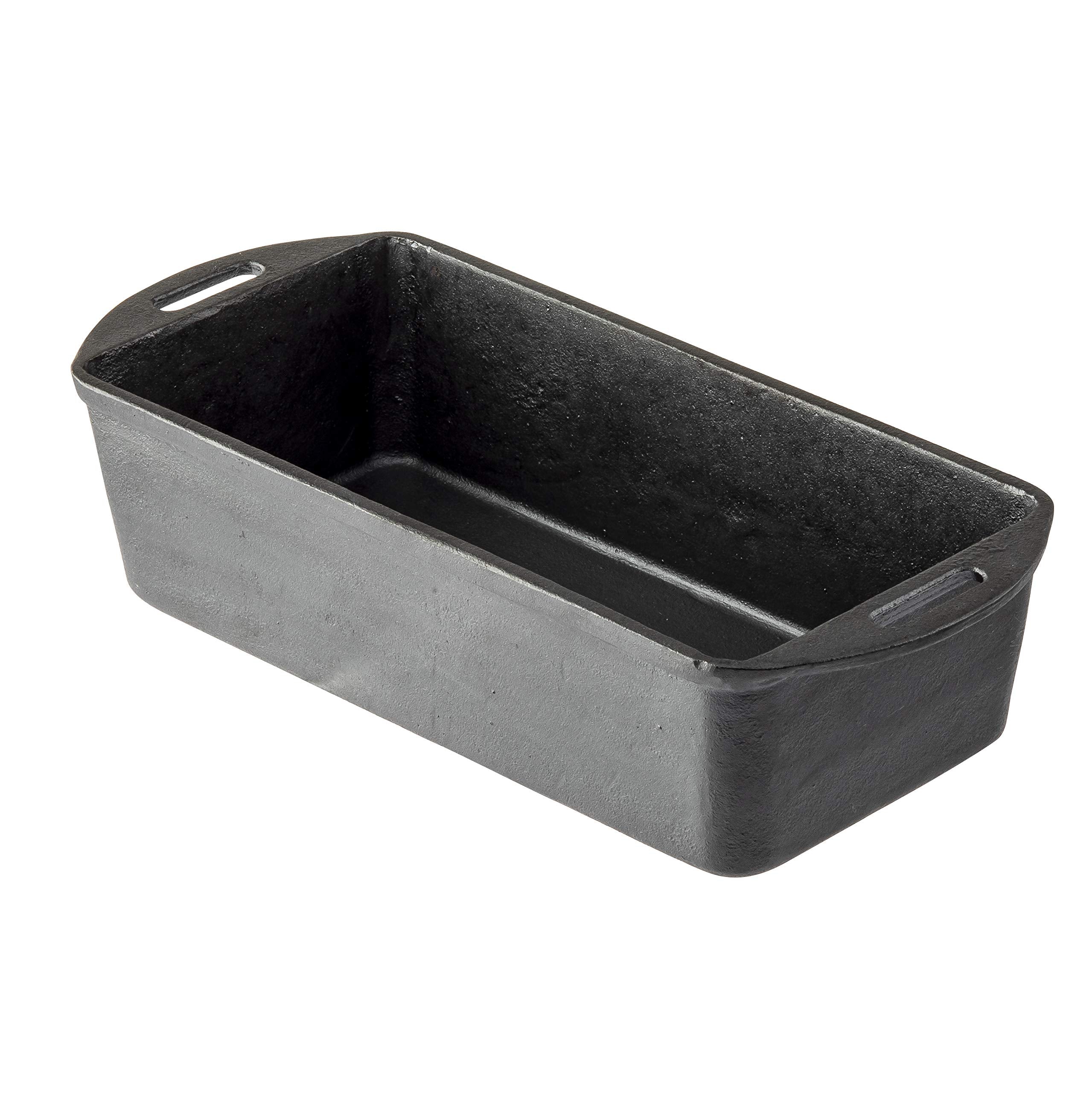 Tablecraft Rectangular Loaf Pan, Cast Iron, 10.125 X 5.25 X 2.875'' (12'' L W/Handles)