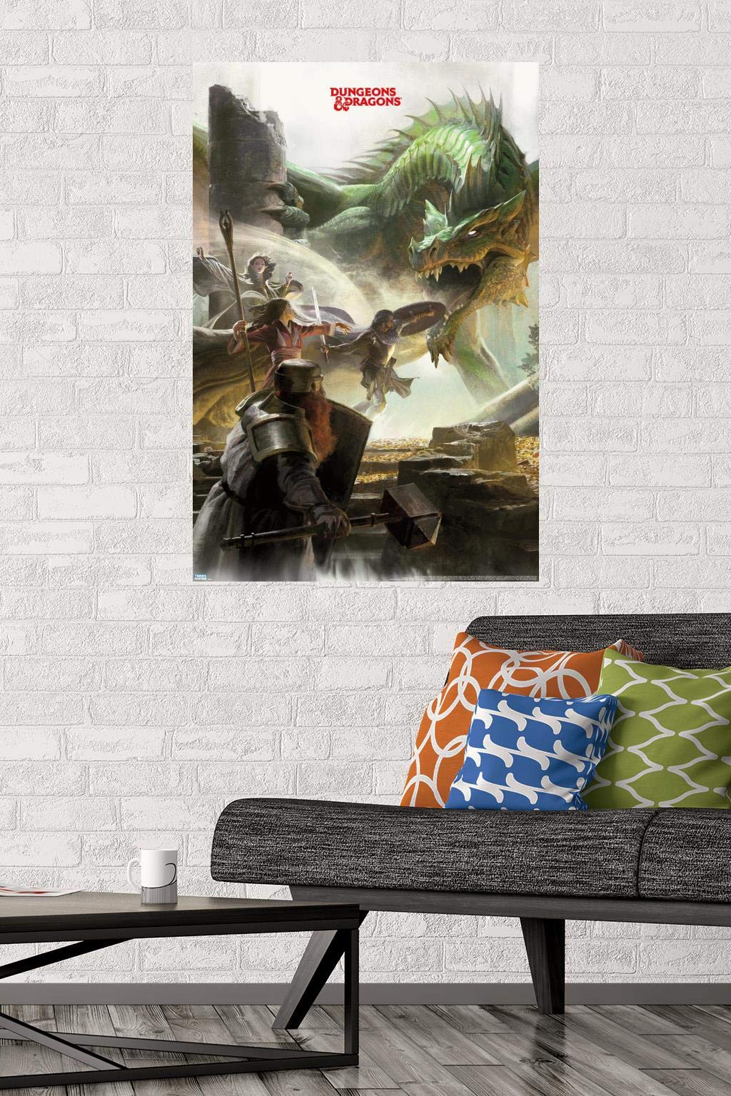 Trends International Dungeons And Dragons - Adventure Wall Poster, 22.375'' X 34'', Premium Unframed Version