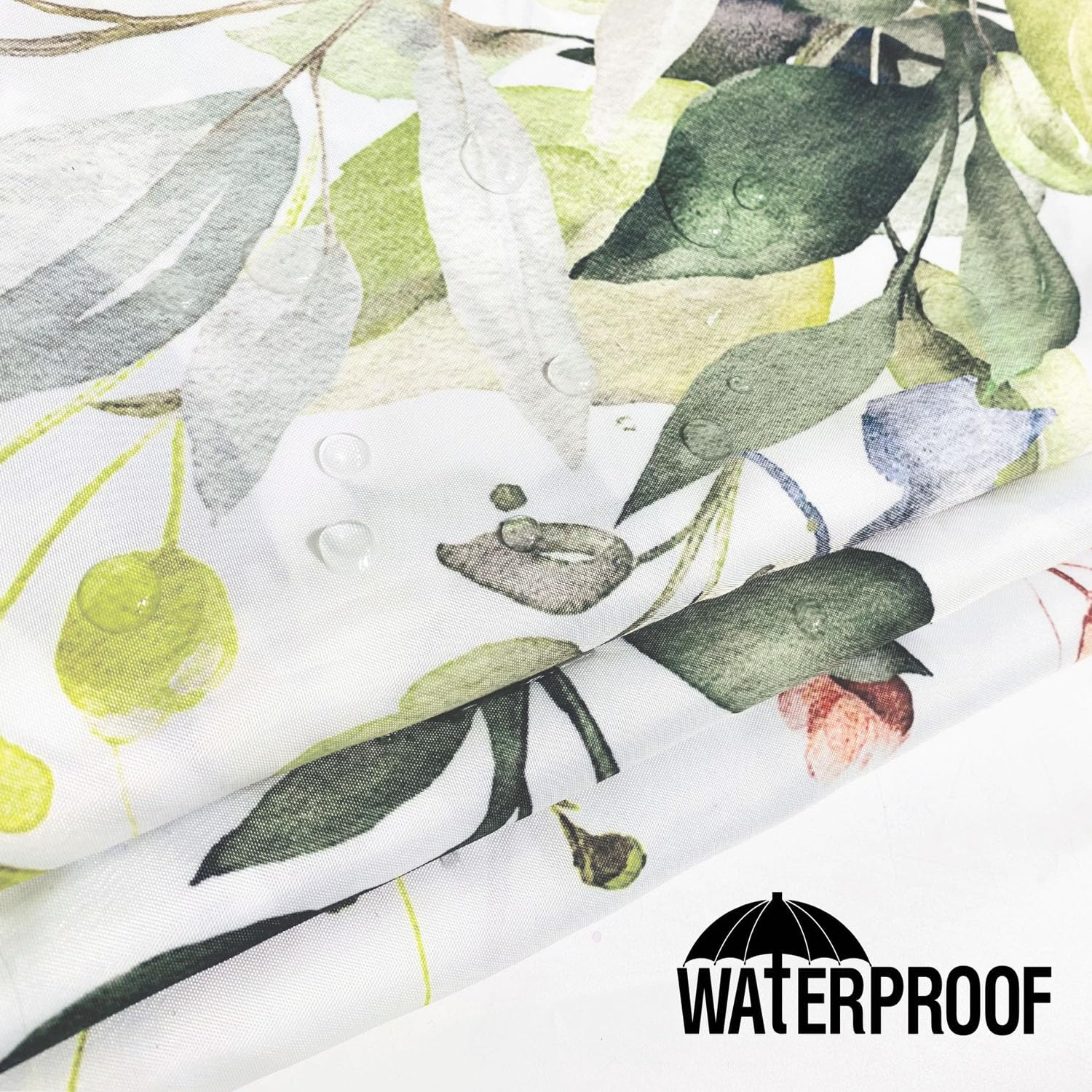 Romantic Angels Sage Green Shower Curtain Watercolor Eucalyptus Shower Curtain Leaves Botanical Floral Flower Fabric Bathroom Cu