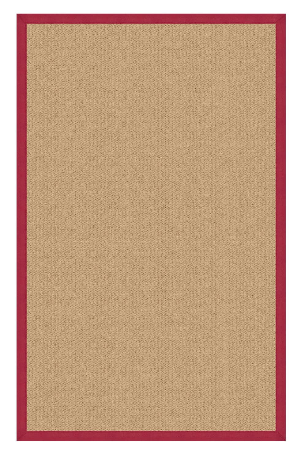 Athena Sisal & Red 5x8, Rug