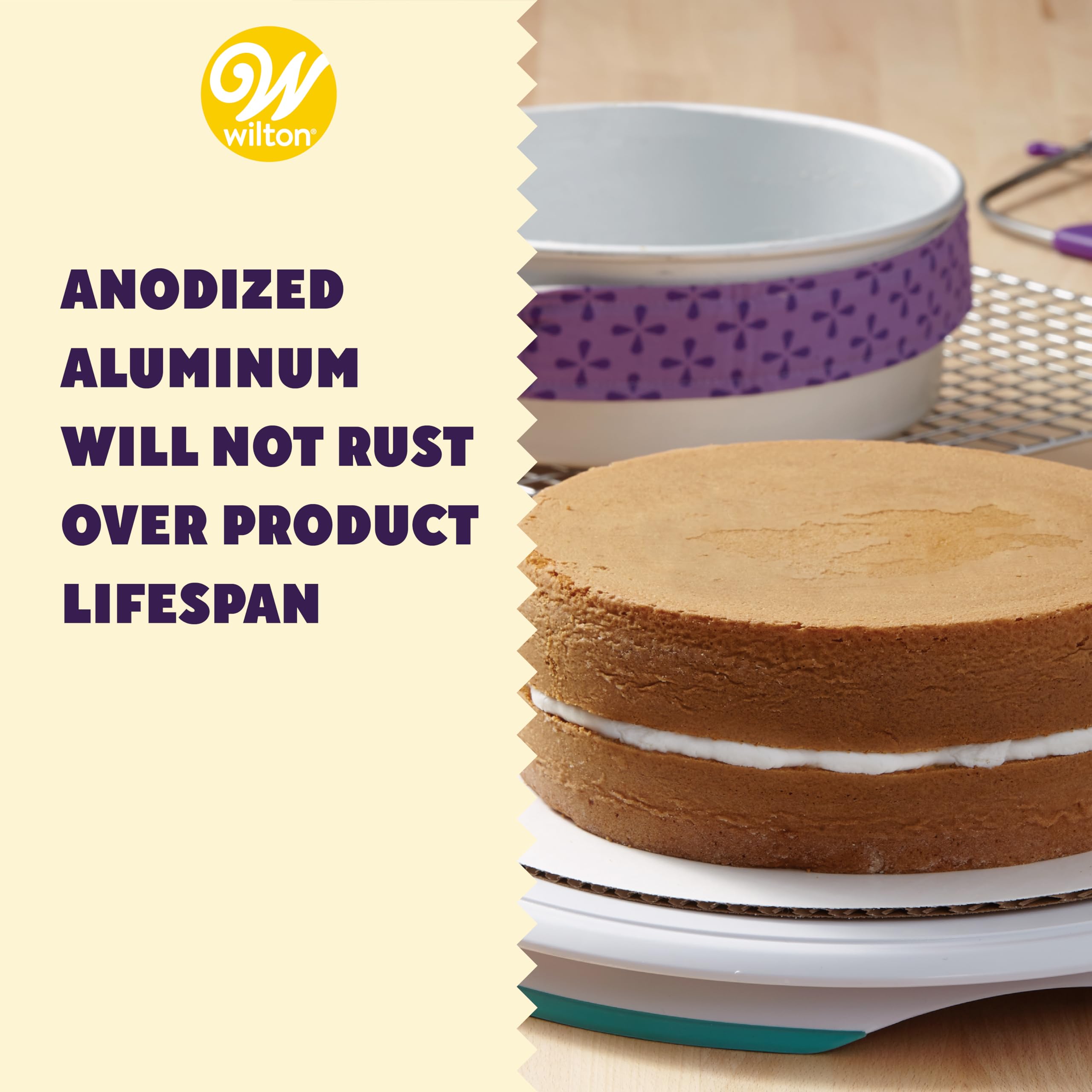 Wilton Performance Pans Aluminum Round Cake Pan, 9 X 2 In., Pack Of 2