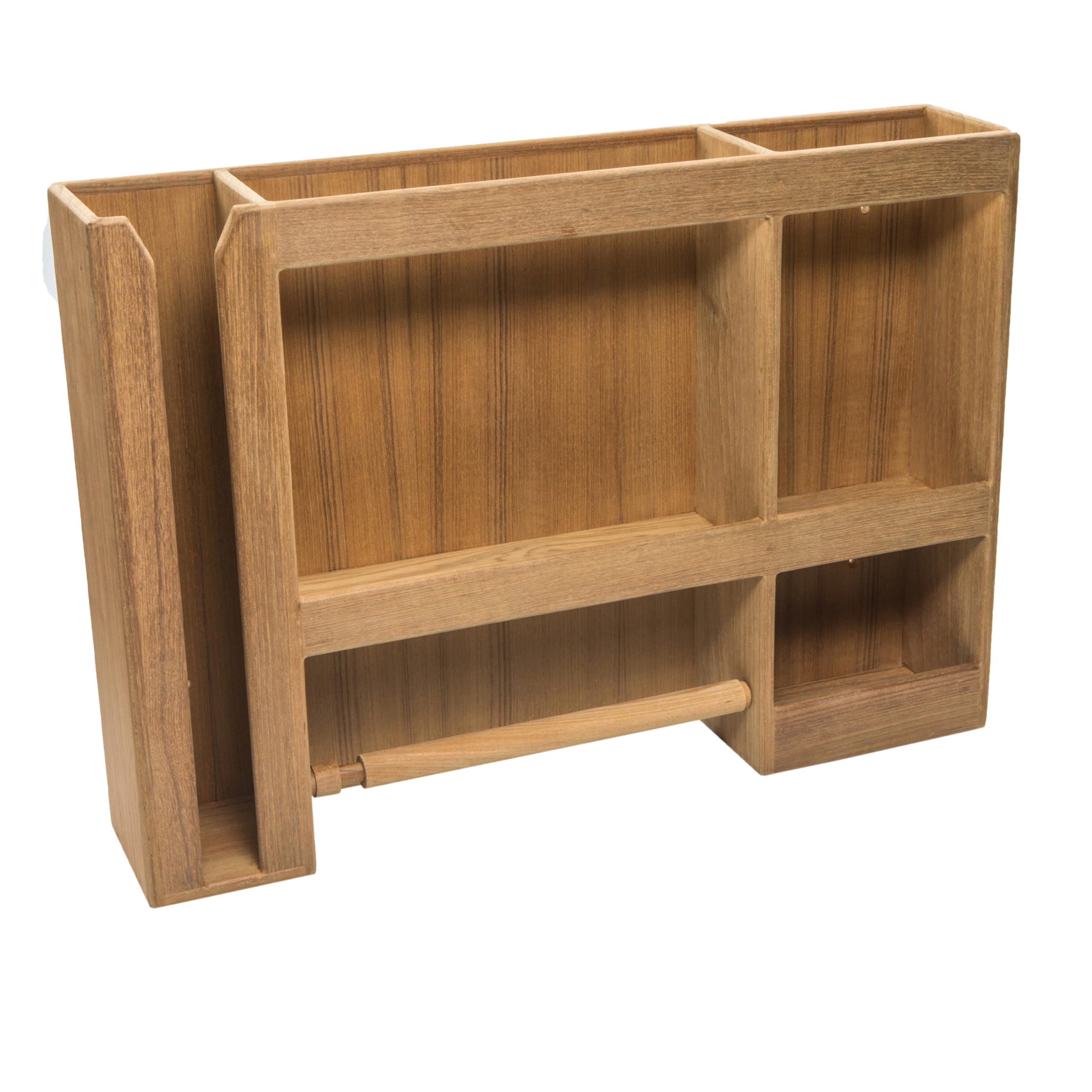 Whitecap 62402 Teak Dish/Cup/Paper Towel Rack