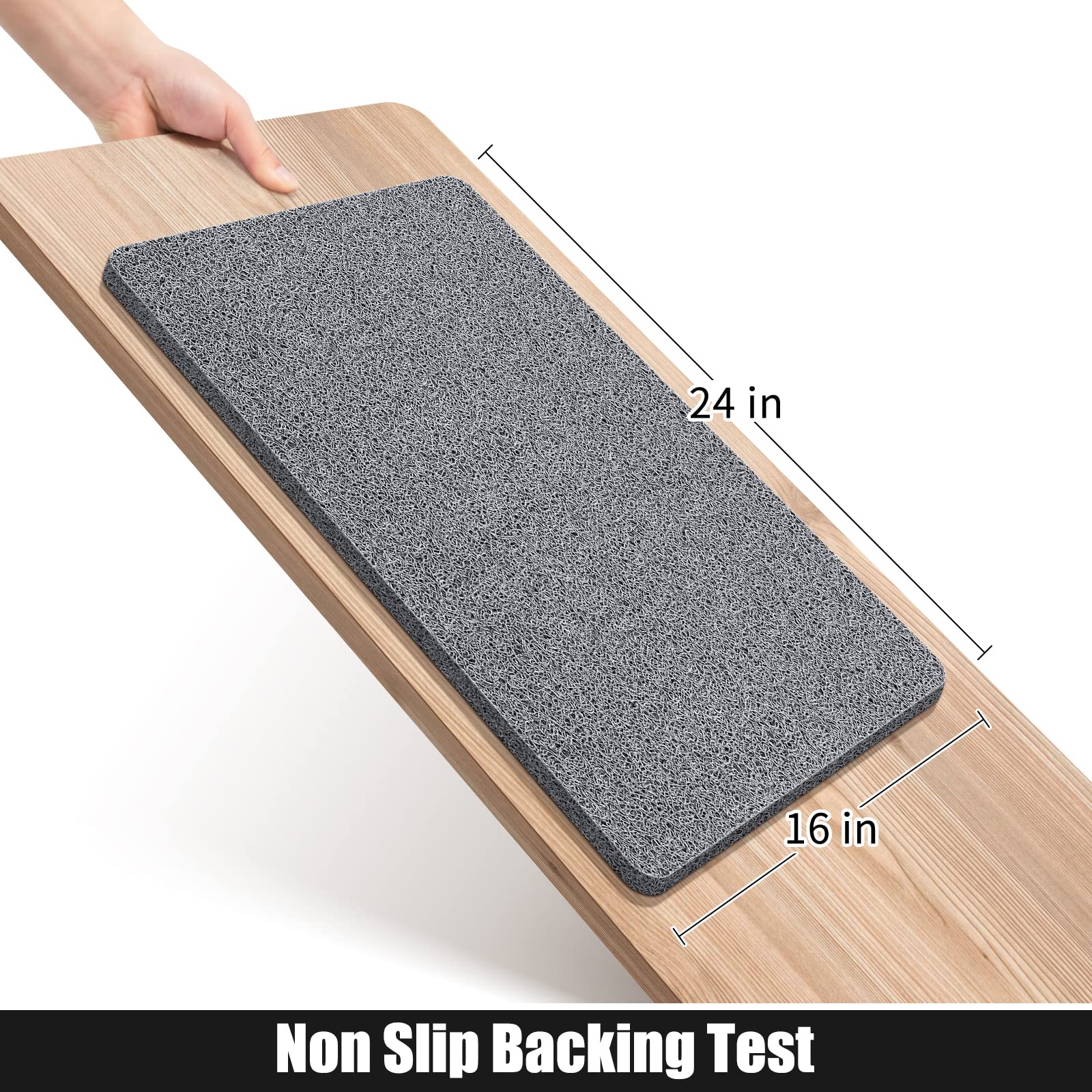 Othway Shower Mat Non Slip Without Suction Cups, Quick Drying Bathtub Mat Non Slip For Shower Bathroom, Pvc Loofah Shower Mat Fo