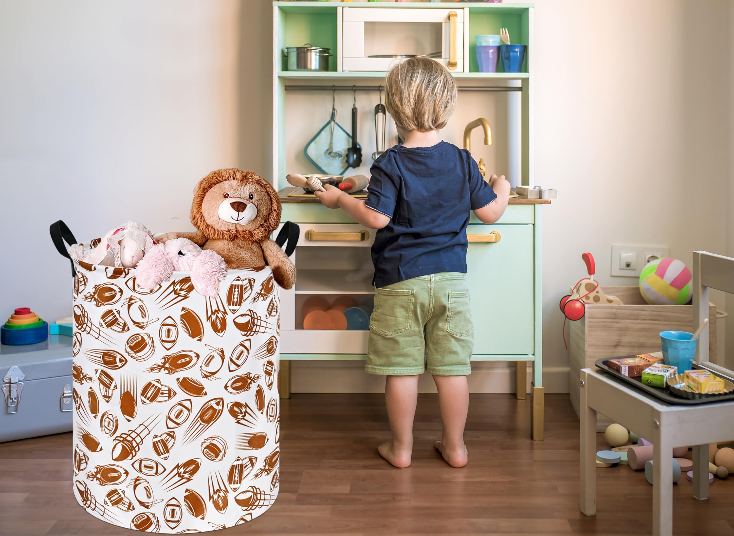 Baby Storage Basket Kids Laundry Basket Canvas Waterproof Storage Bins For Women Nursery Hamper For Boys And Girls Toy Gift Bask