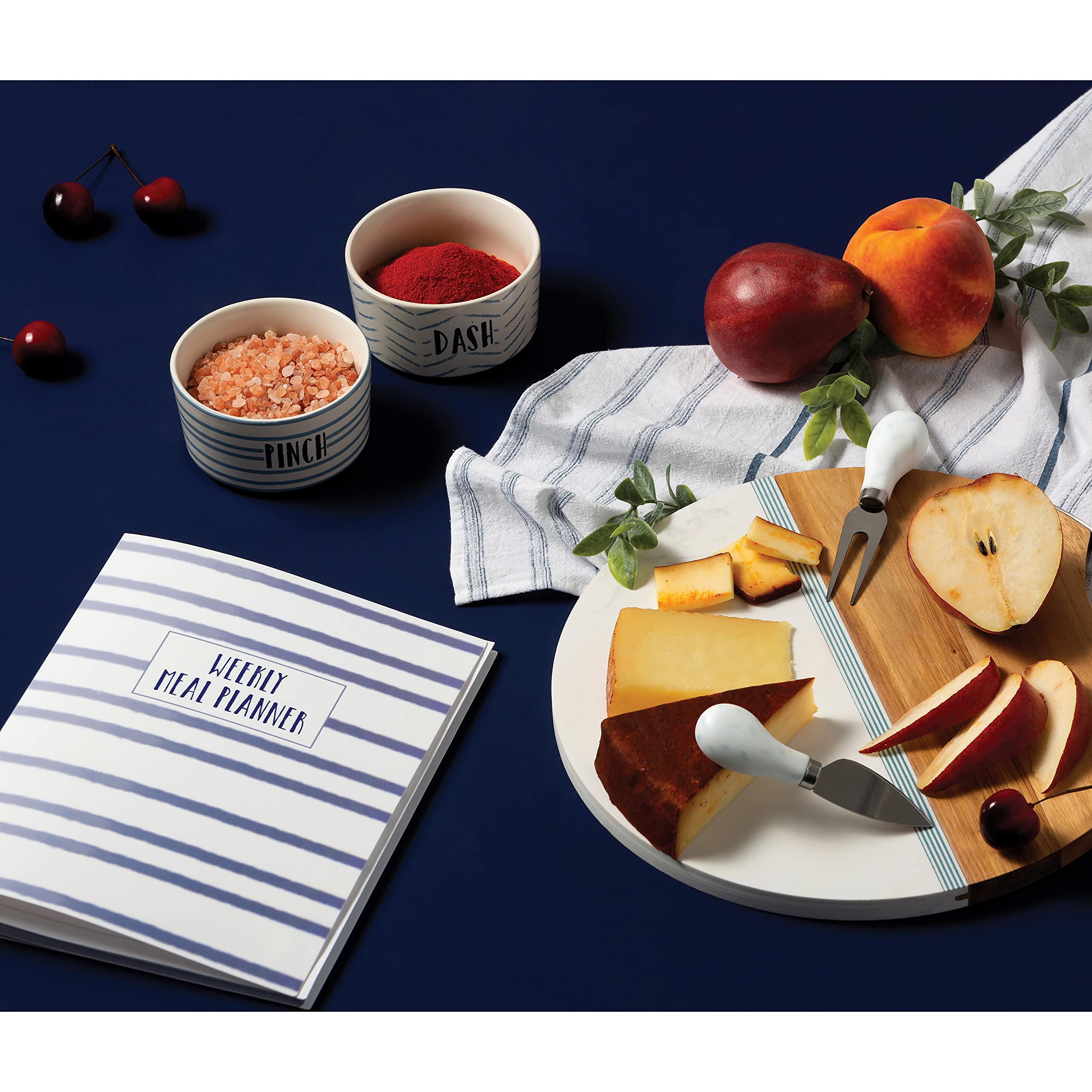 C.R Gibson Q12-24018 Double Sided Recipe Cards  40pcs  4'' W x 6'' L  True Blue