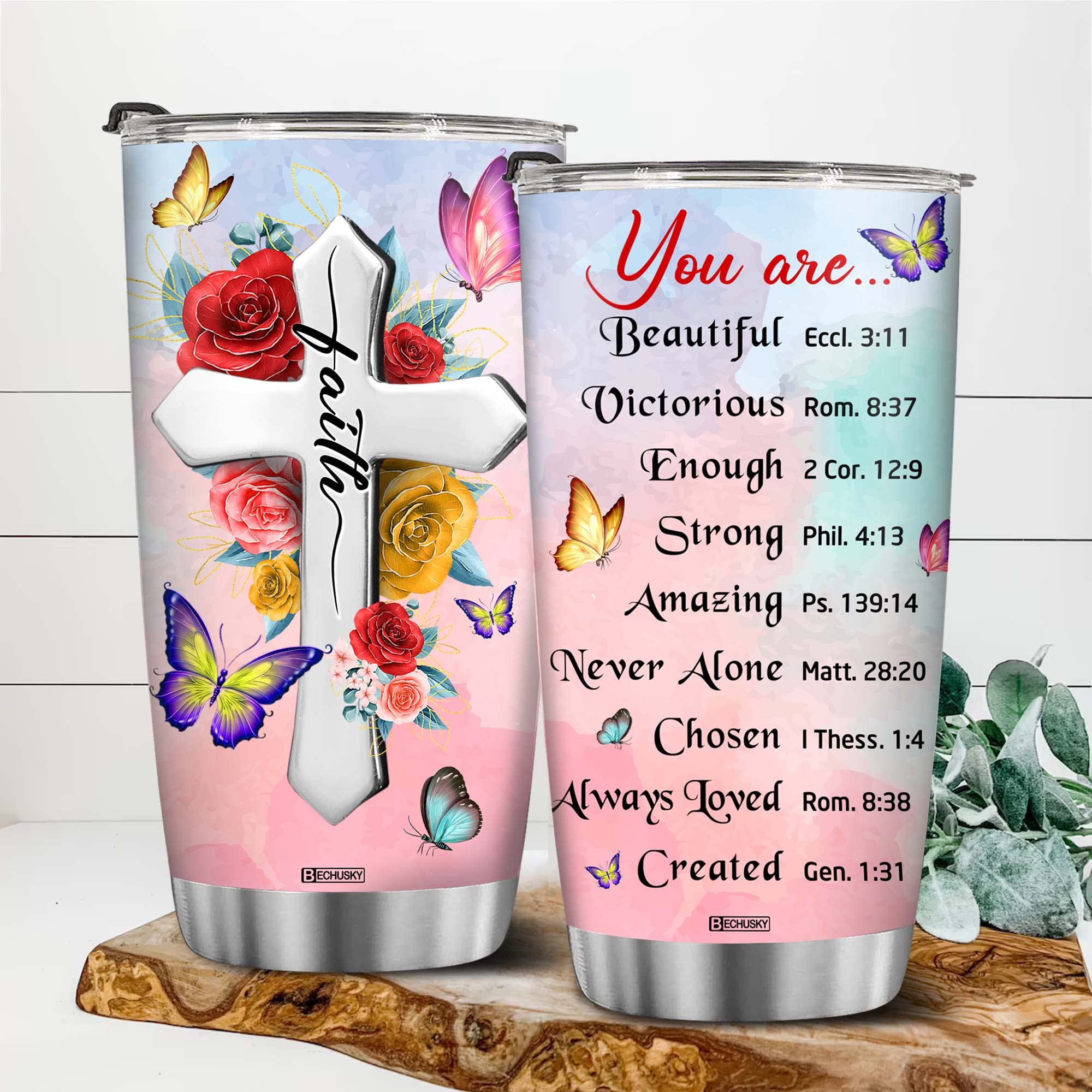 Bechusky Christian Tumbler Gifts For Women Gifts For Women Birthday Gifts For Women Friend Gifts For Women Birthday Unique - Ins