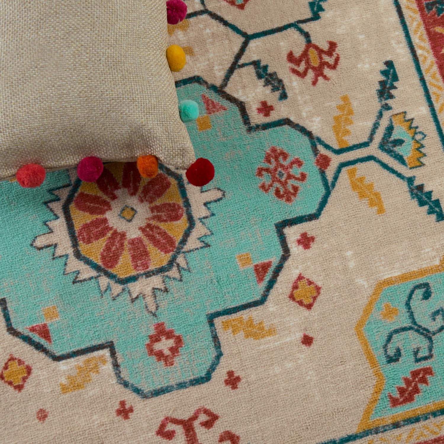 Welspun Wonder-Full Polyster Carpet-Beige