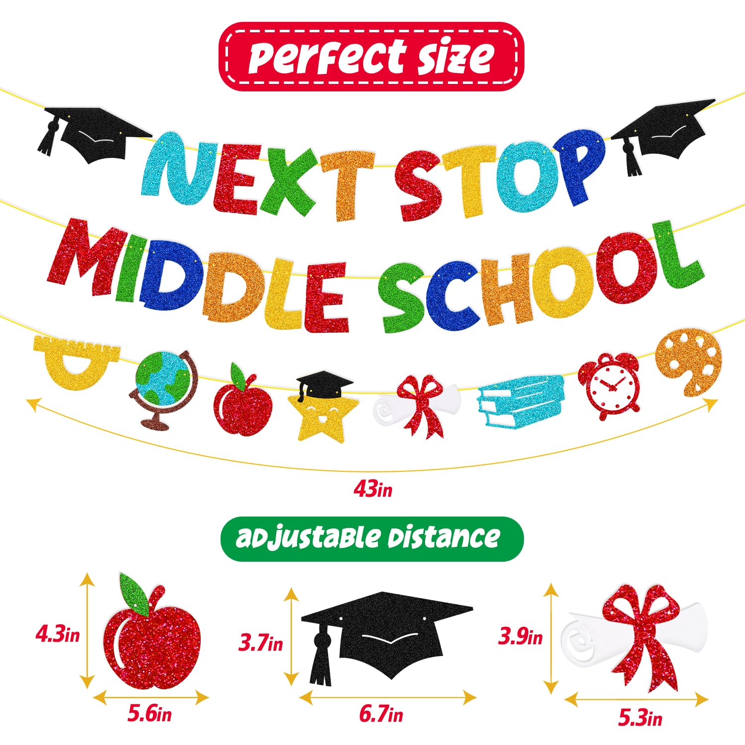 Welcome To Middle School Party Decorations Next Stop Middle School Banner For Student Teacher Celebrating First Day Of Middle Sc