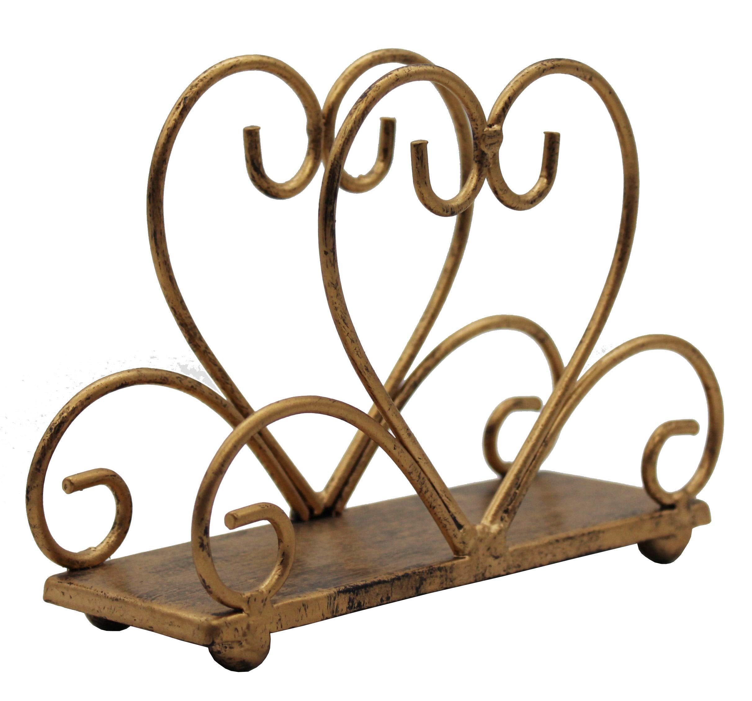 Metal Table Napkin Holder Freestanding Tissue Dispenser, Bronze