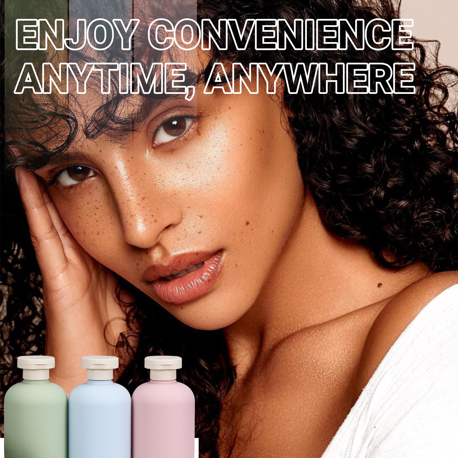 Asevat 6.7 Oz Plastic Leak Proof Travel Bottles For Toiletries, Plastic Travel Size Containers, Shampoo And Conditioner Bottles