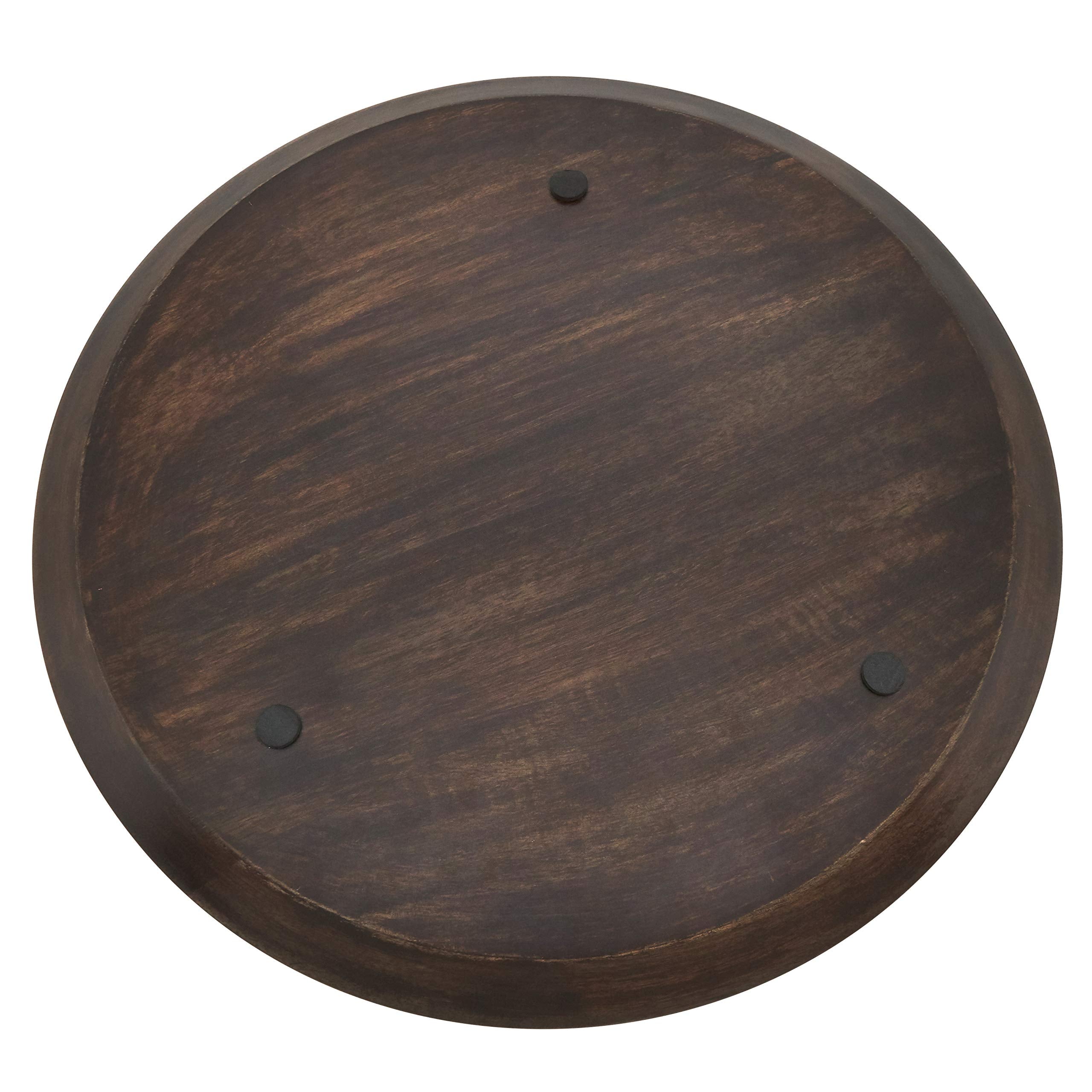 Dark Wood Charger Plates (Set Of 4)