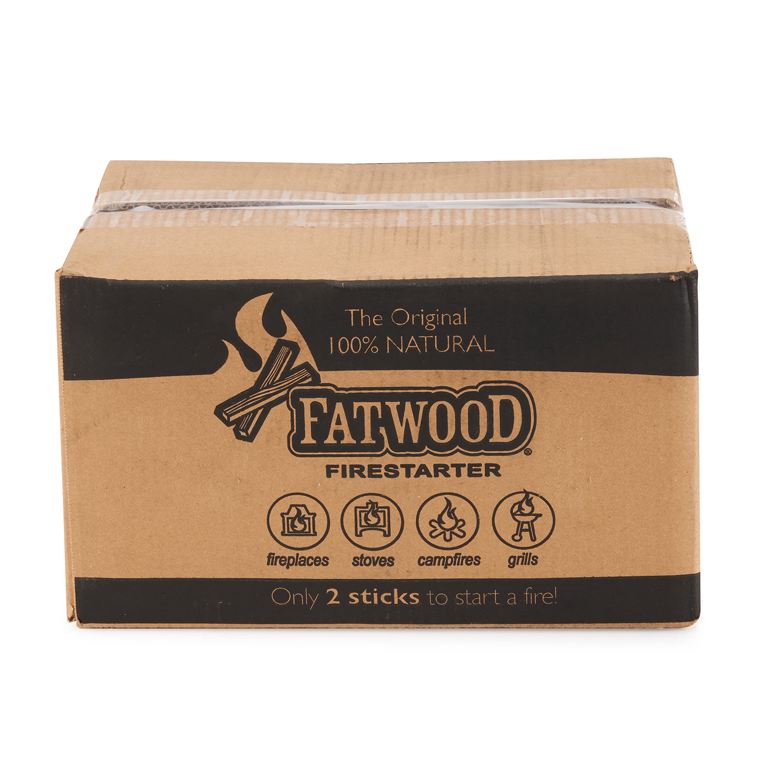 Better Wood Products Fatwood Firestarter Box, Assorted Sizes, 18-Pounds
