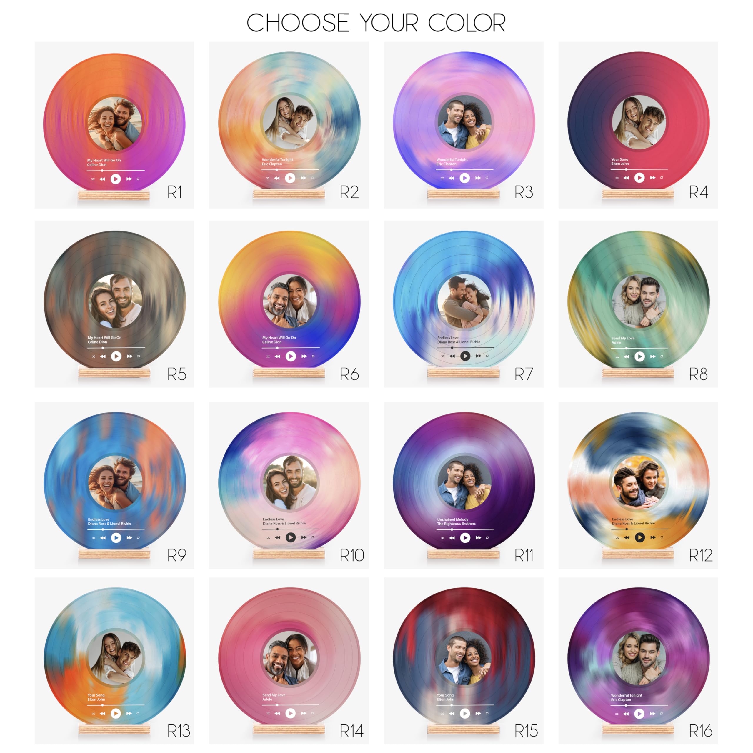 Personalized Vinyl Record, Decorative Vinyl Record With Custom Photo, Personalized Couples Gifts, Photo Gifts For Anniversary, W