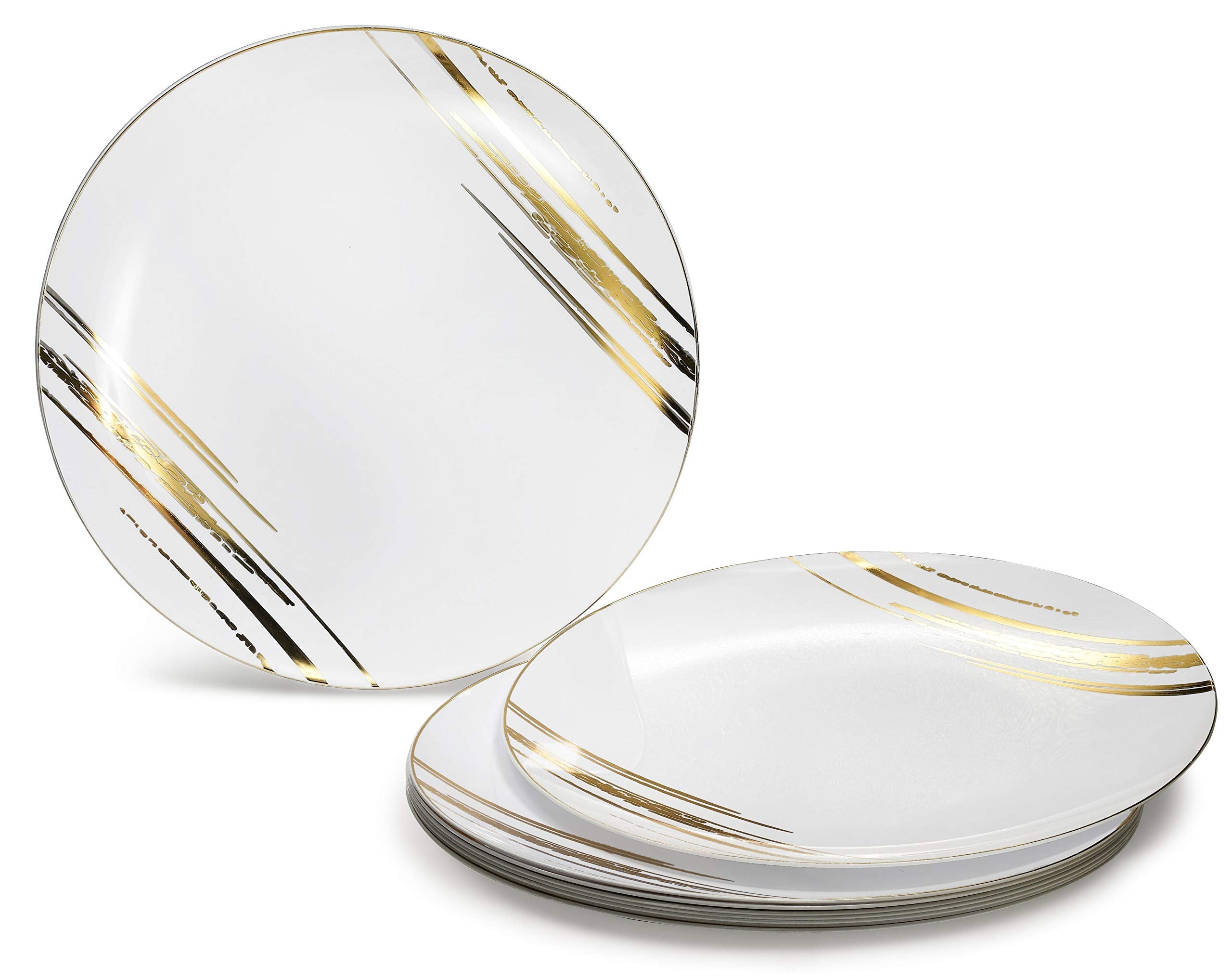 ' Occasions '' 120 Plates Pack,(60 Guests) Premium Wedding Party Disposable Plastic Plates Set -60 X 10.25'' Dinner + 60 X 7.5'