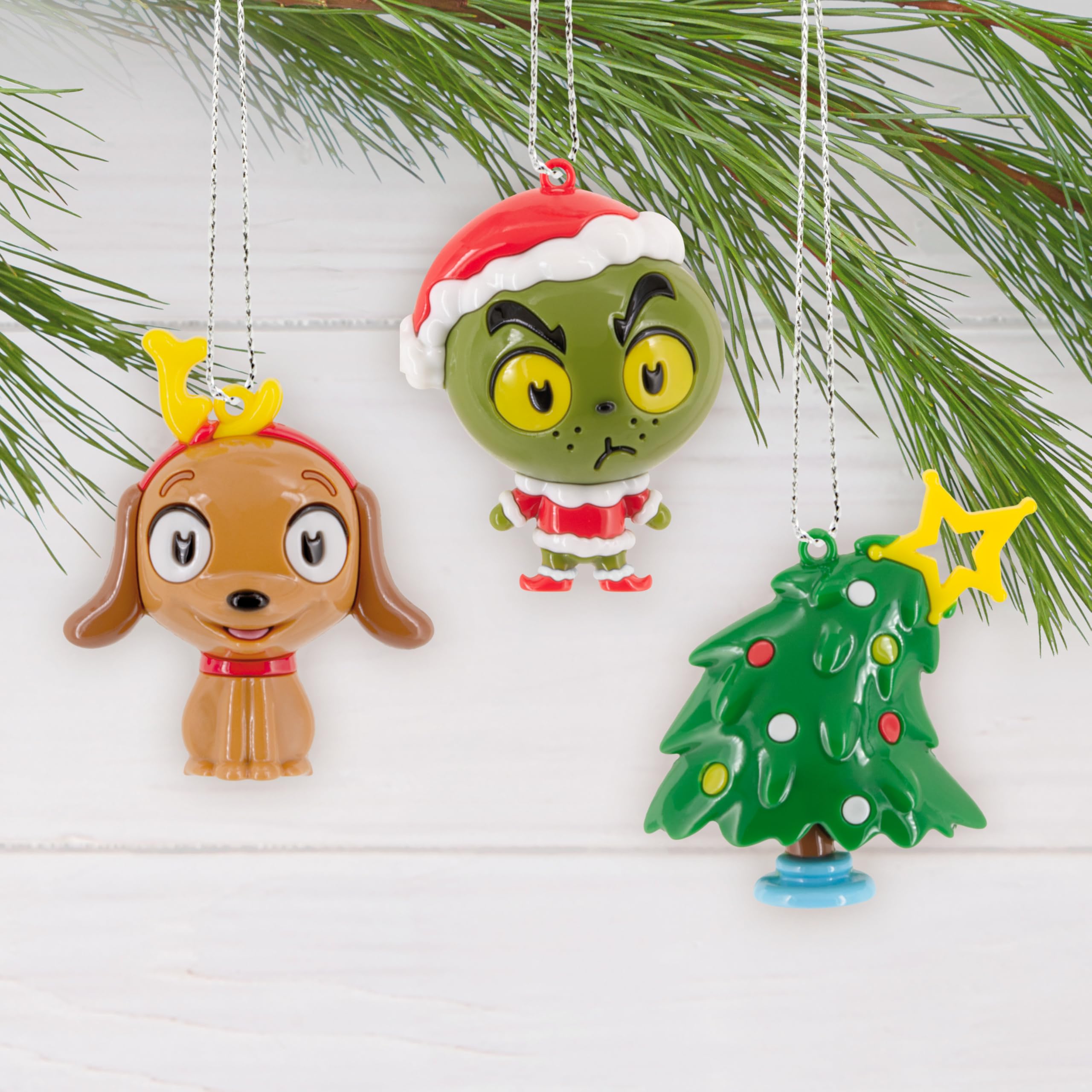 Hallmark Dr. Seuss s How The Grinch Stole Christmas! Series 1 Mystery Christmas Ornaments, Shatterproof, Set of 2, Gifts for Dr.