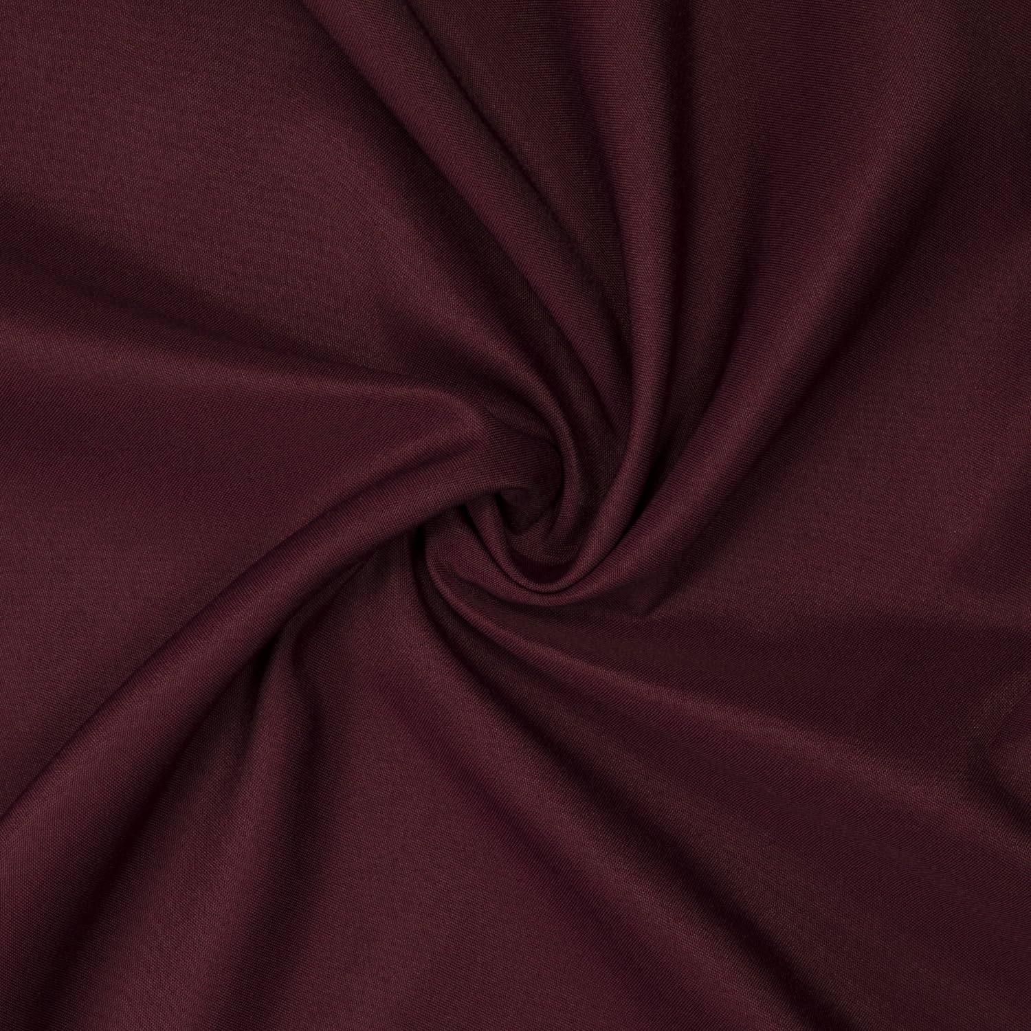 Gee Di Moda Cloth Napkins - 17 X 17 Inch Burgundy Dinner Napkins - Set Of 12 Soft & Absorbent Washable Fabric Cloth Table Napkin