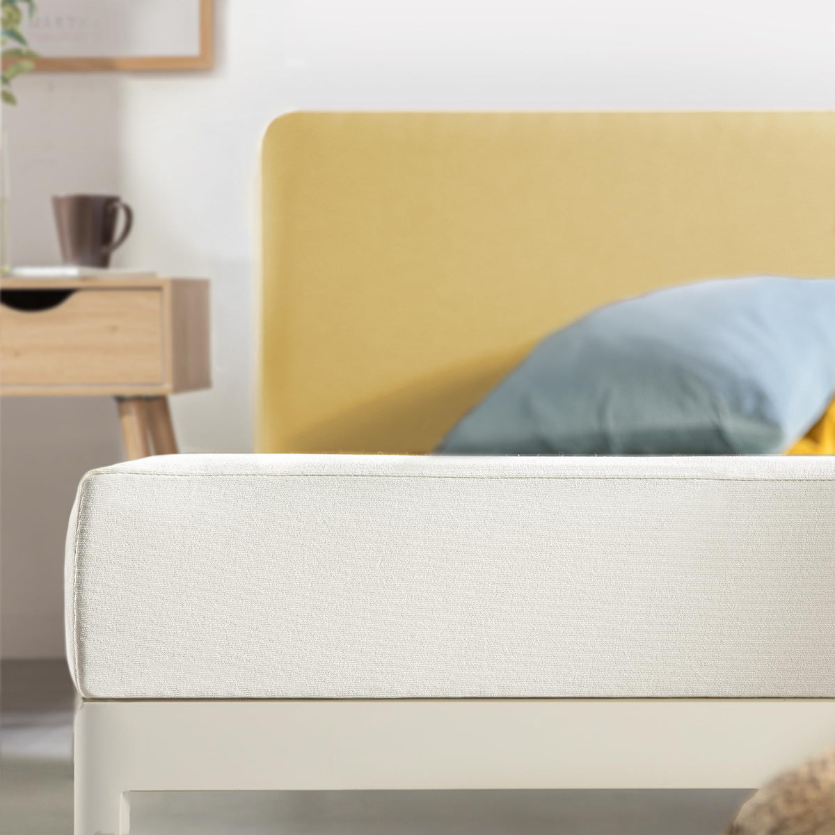 Best Price Mattress 6 Inch Twin Mattress Bed-In-A-Box, Green Tea Memory Foam, White
