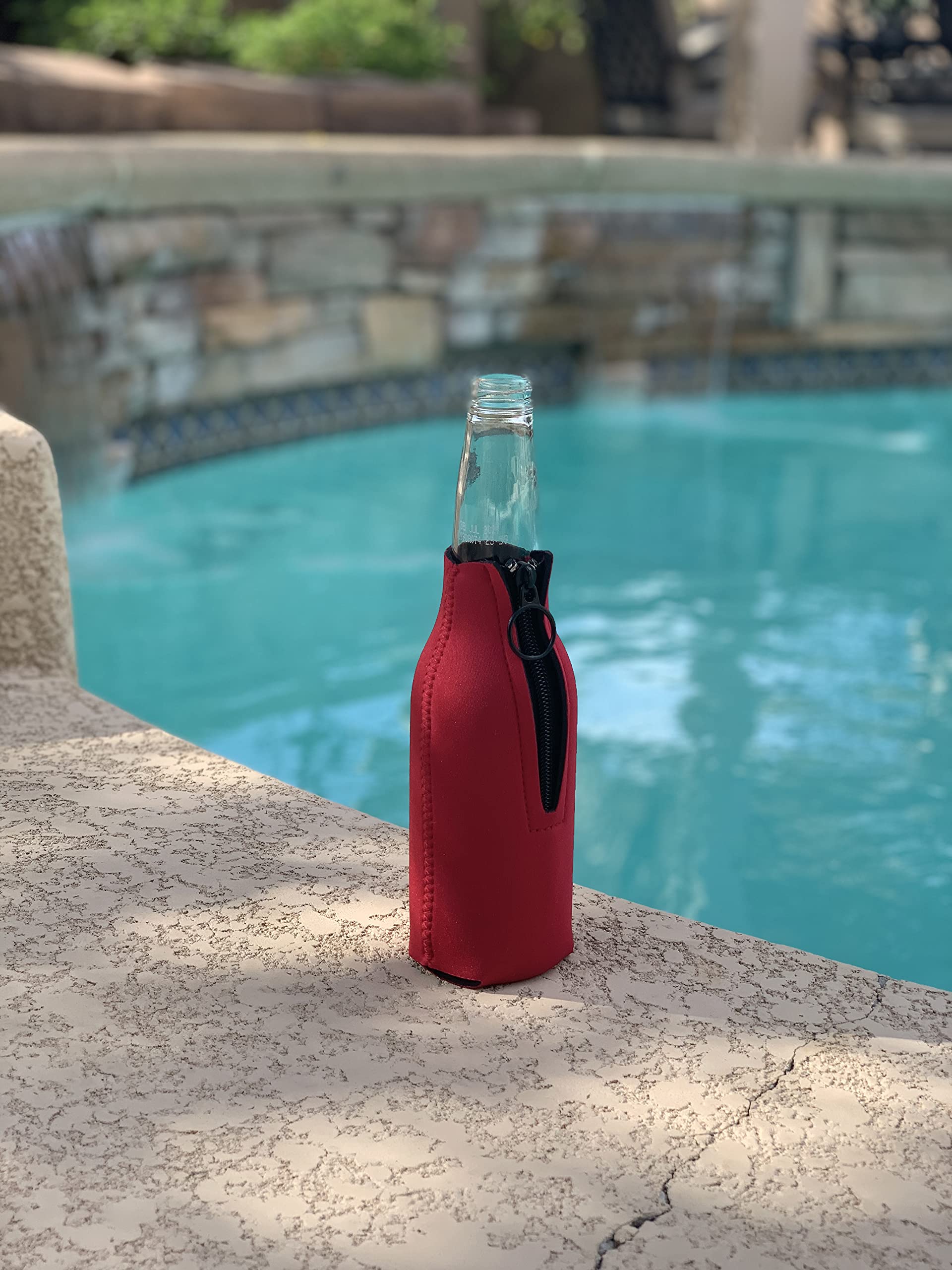 Bulk 24 Pack Bottle And Can Insulated Cooler Sleeves - 12 Cans And 12 Bottles In Assorted Colors